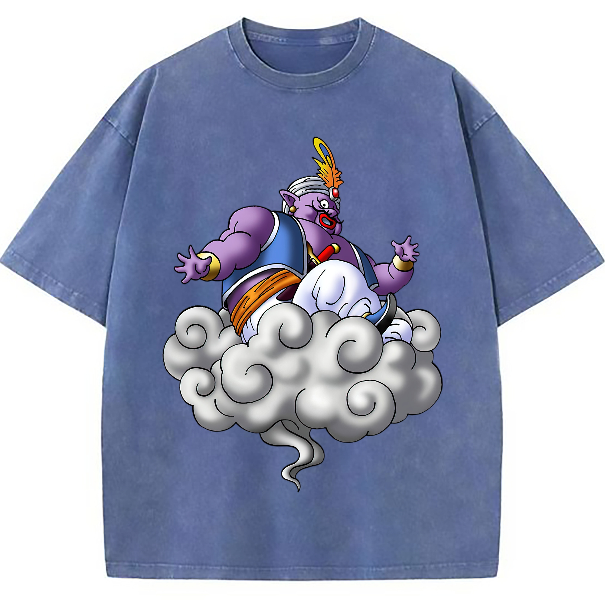 （画像用） ドラゴンクエスト Doragon Kuesuto Dragon Quest 綿100% ヴィンテージ風 半袖Tシャツ（フロントプリント）