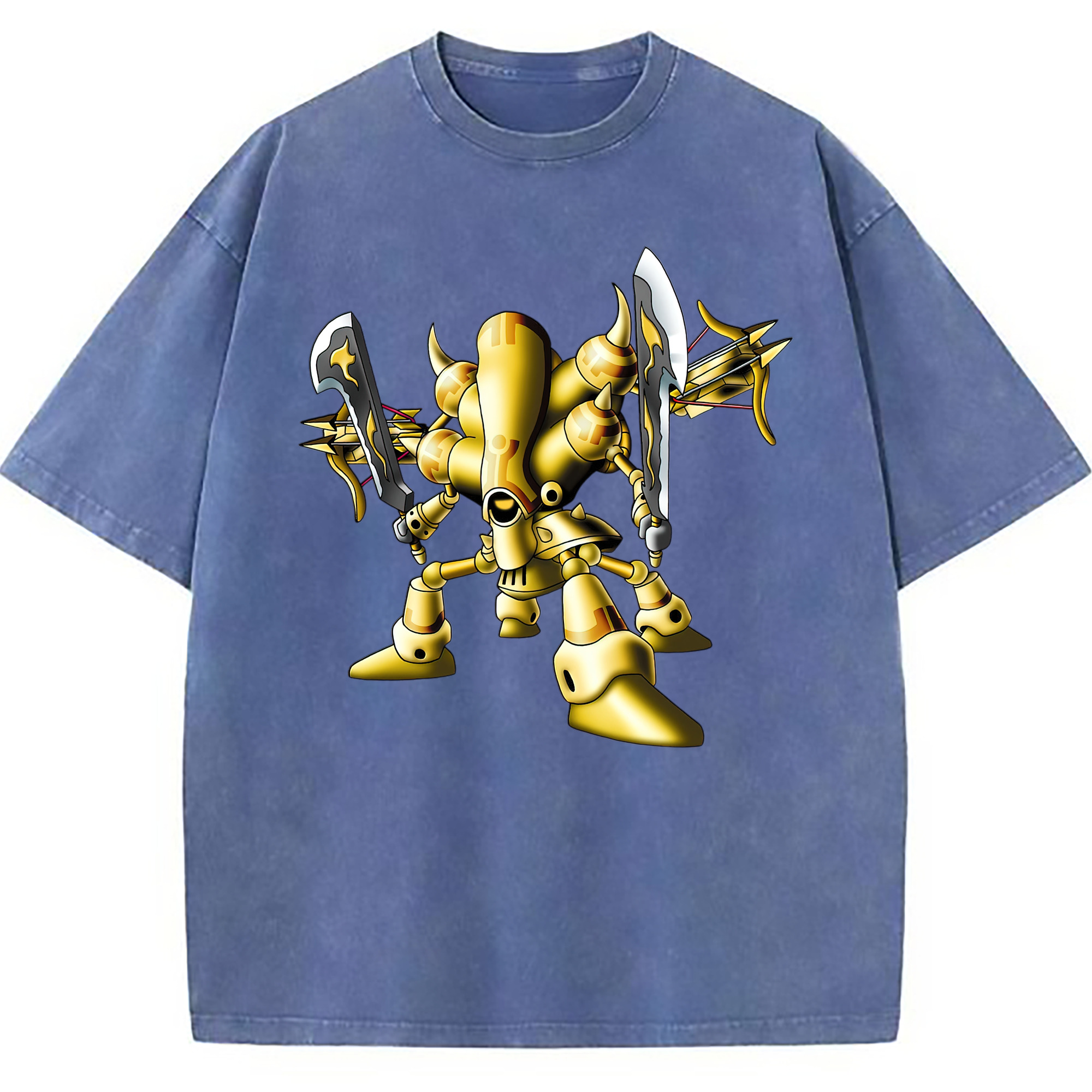 （画像用） ドラゴンクエスト Doragon Kuesuto Dragon Quest 綿100% ヴィンテージ風 半袖Tシャツ（フロントプリント）