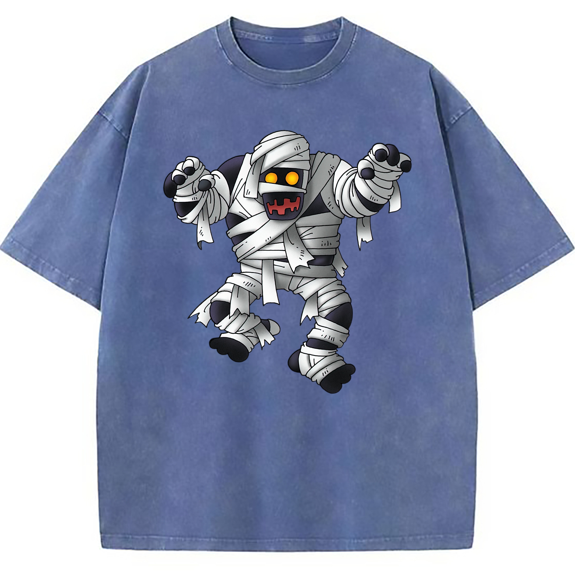 （画像用） ドラゴンクエスト Doragon Kuesuto Dragon Quest 綿100% ヴィンテージ風 半袖Tシャツ（フロントプリント）