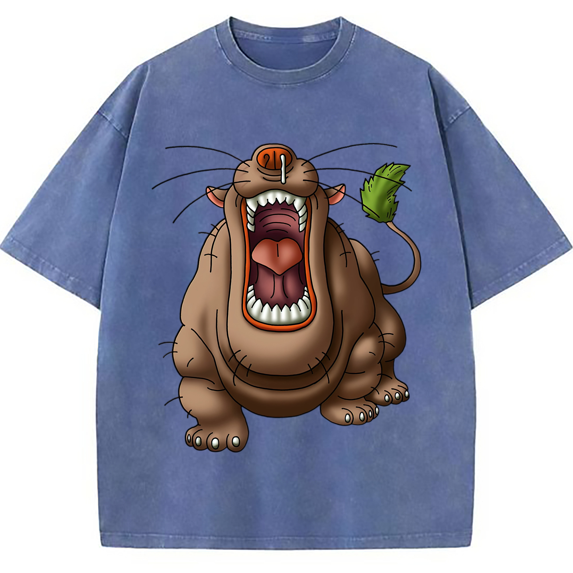（画像用） ドラゴンクエスト Doragon Kuesuto Dragon Quest 綿100% ヴィンテージ風 半袖Tシャツ（フロントプリント）