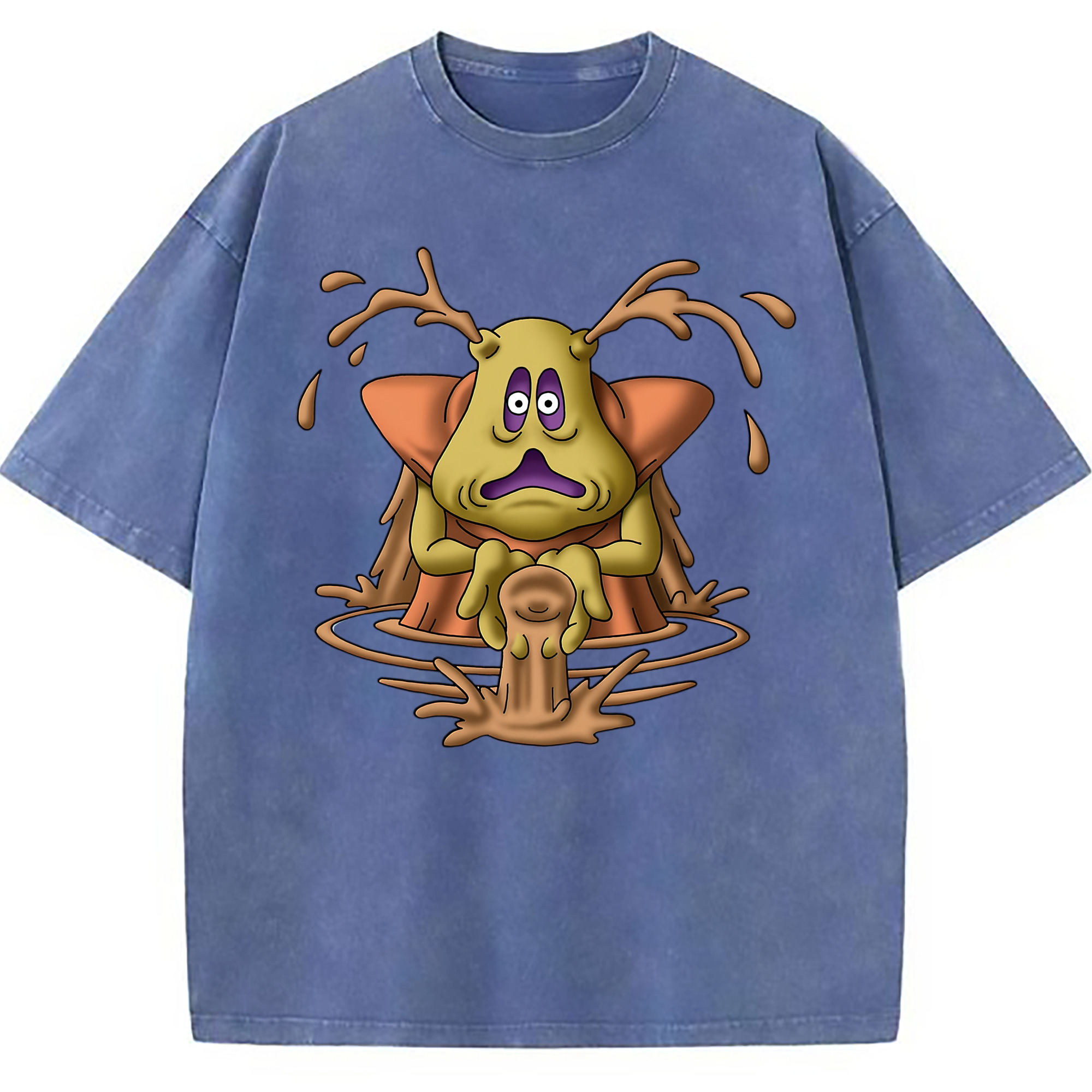 （画像用） ドラゴンクエスト Doragon Kuesuto Dragon Quest 綿100% ヴィンテージ風 半袖Tシャツ（フロントプリント）