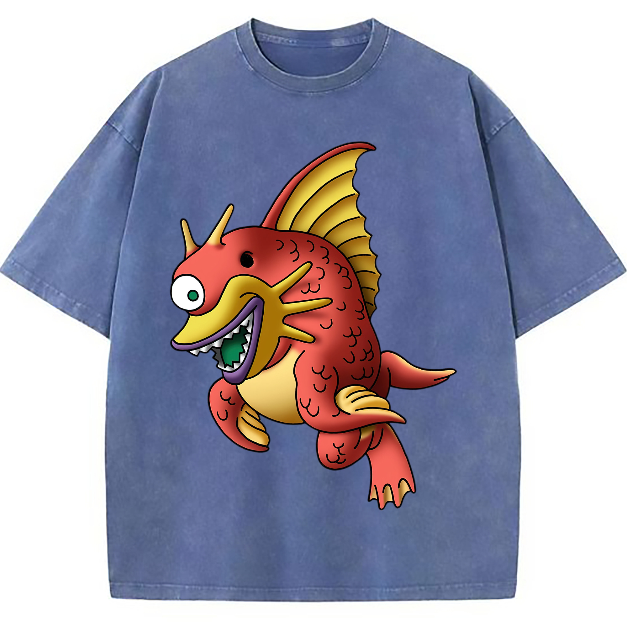 （画像用） ドラゴンクエスト Doragon Kuesuto Dragon Quest 綿100% ヴィンテージ風 半袖Tシャツ（フロントプリント）
