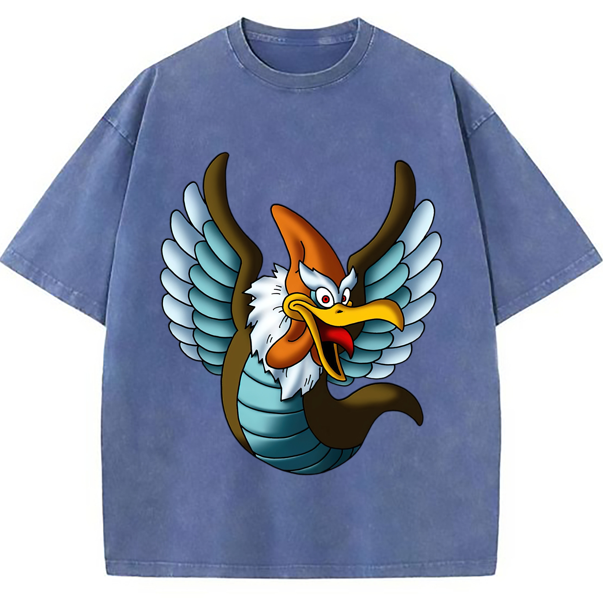 （画像用） ドラゴンクエスト Doragon Kuesuto Dragon Quest 綿100% ヴィンテージ風 半袖Tシャツ（フロントプリント）