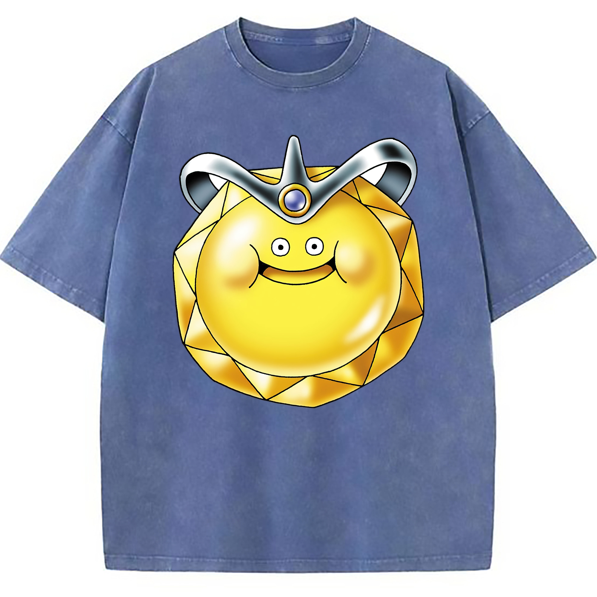 （画像用） ドラゴンクエスト Doragon Kuesuto Dragon Quest 綿100% ヴィンテージ風 半袖Tシャツ（フロントプリント）