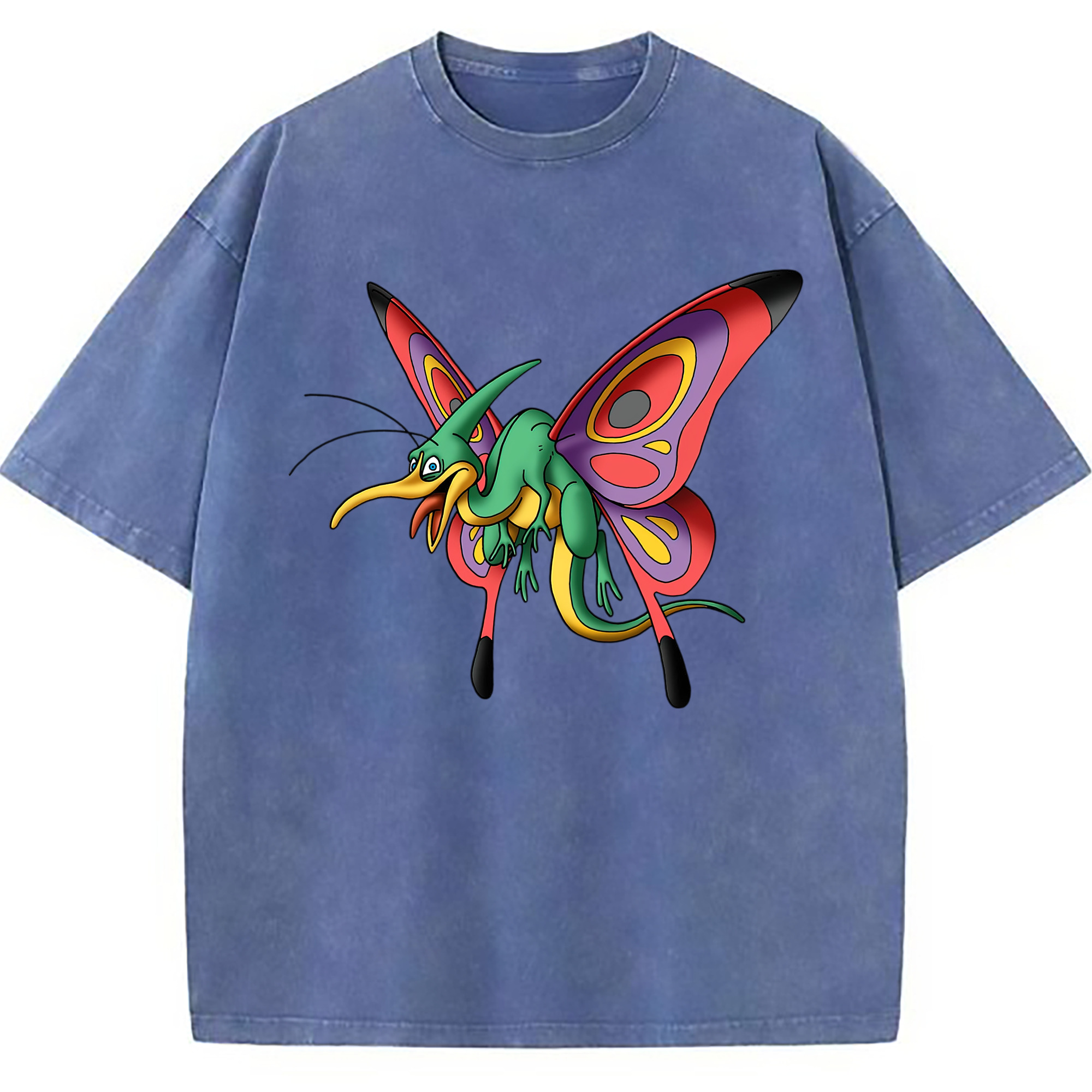 （画像用） ドラゴンクエスト Doragon Kuesuto Dragon Quest 綿100% ヴィンテージ風 半袖Tシャツ（フロントプリント）