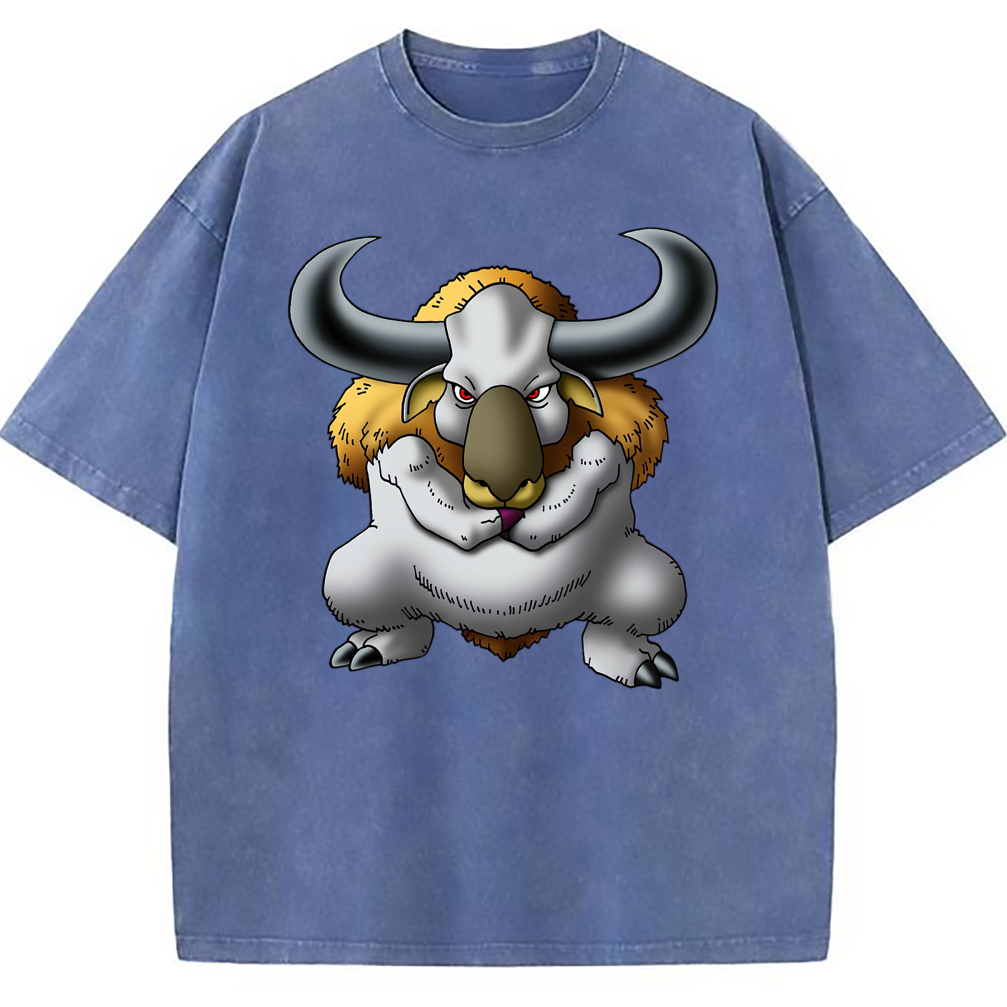 （画像用） ドラゴンクエスト Doragon Kuesuto Dragon Quest 綿100% ヴィンテージ風 半袖Tシャツ（フロントプリント）