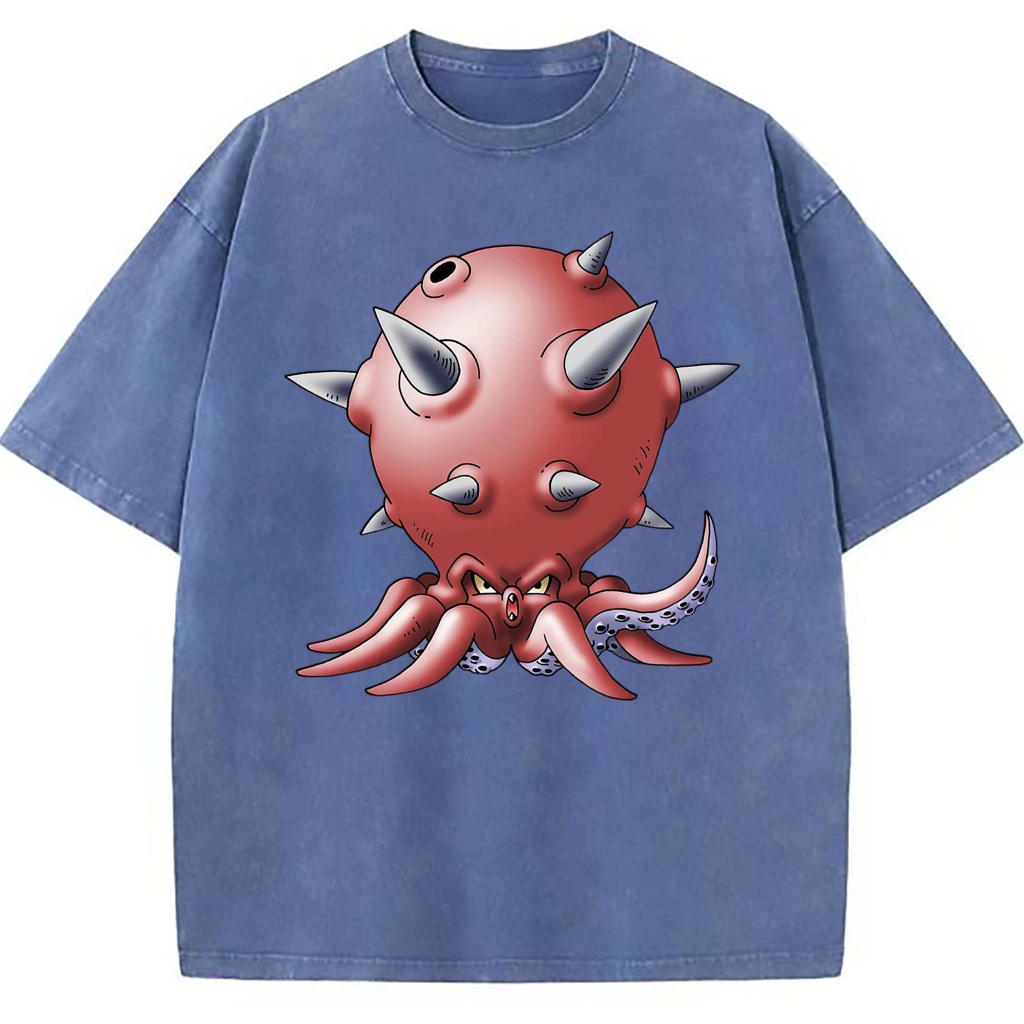 （画像用） ドラゴンクエスト Doragon Kuesuto Dragon Quest 綿100% ヴィンテージ風 半袖Tシャツ（フロントプリント）