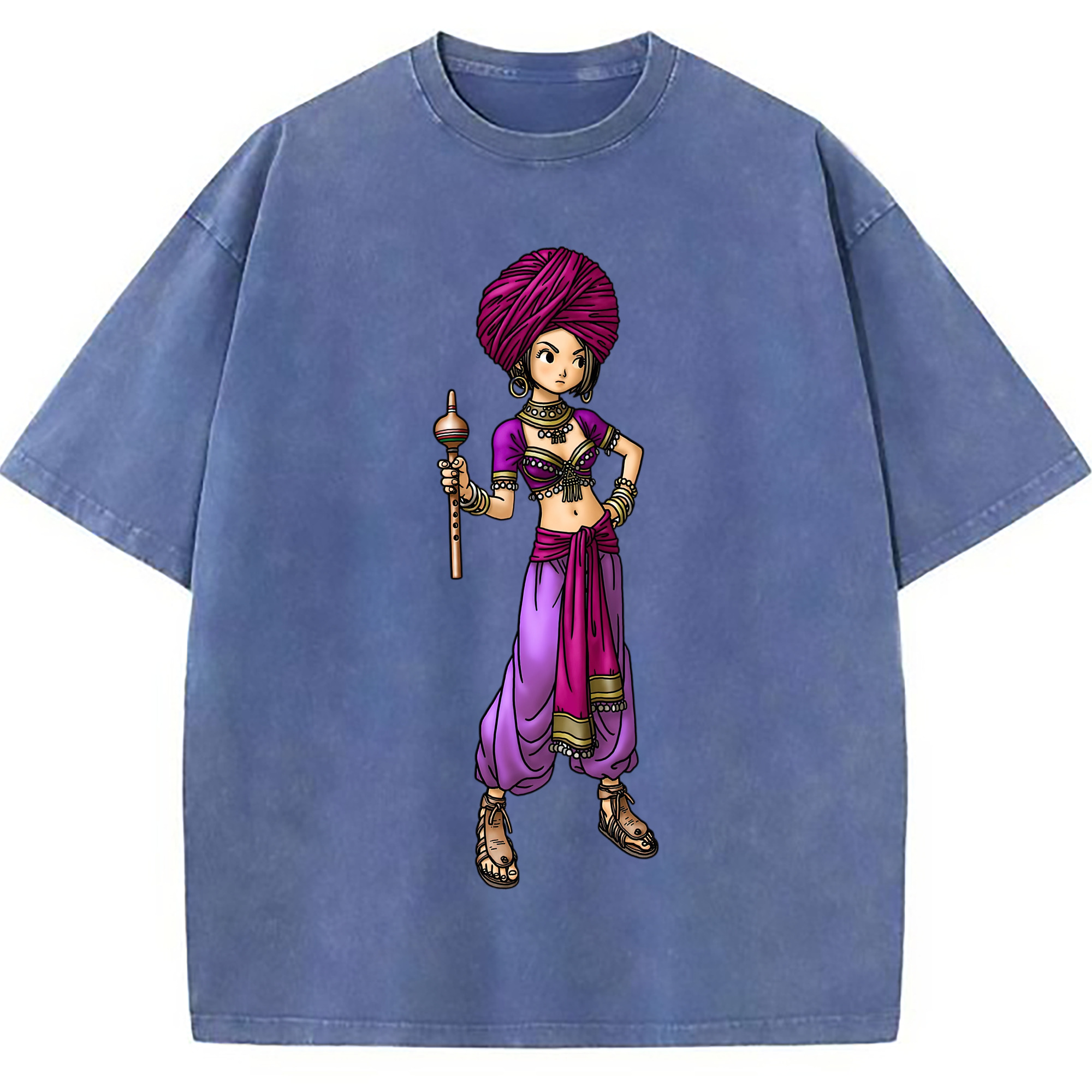 （画像用） ドラゴンクエスト Doragon Kuesuto Dragon Quest 綿100% ヴィンテージ風 半袖Tシャツ（フロントプリント）