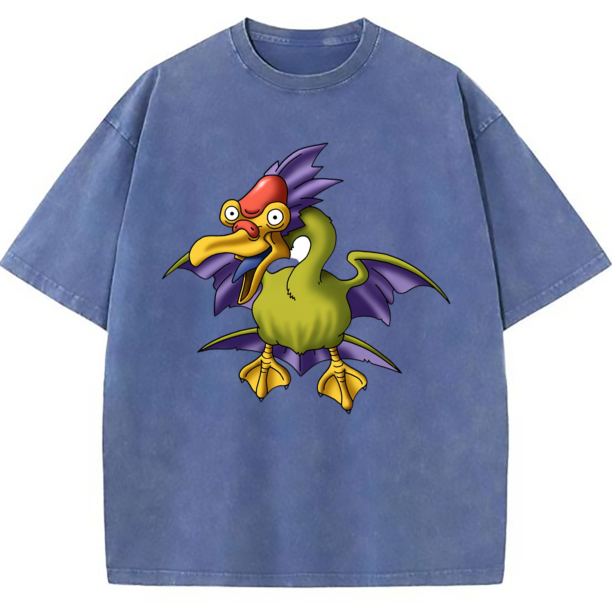 （画像用） ドラゴンクエスト Doragon Kuesuto Dragon Quest 綿100% ヴィンテージ風 半袖Tシャツ（フロントプリント）