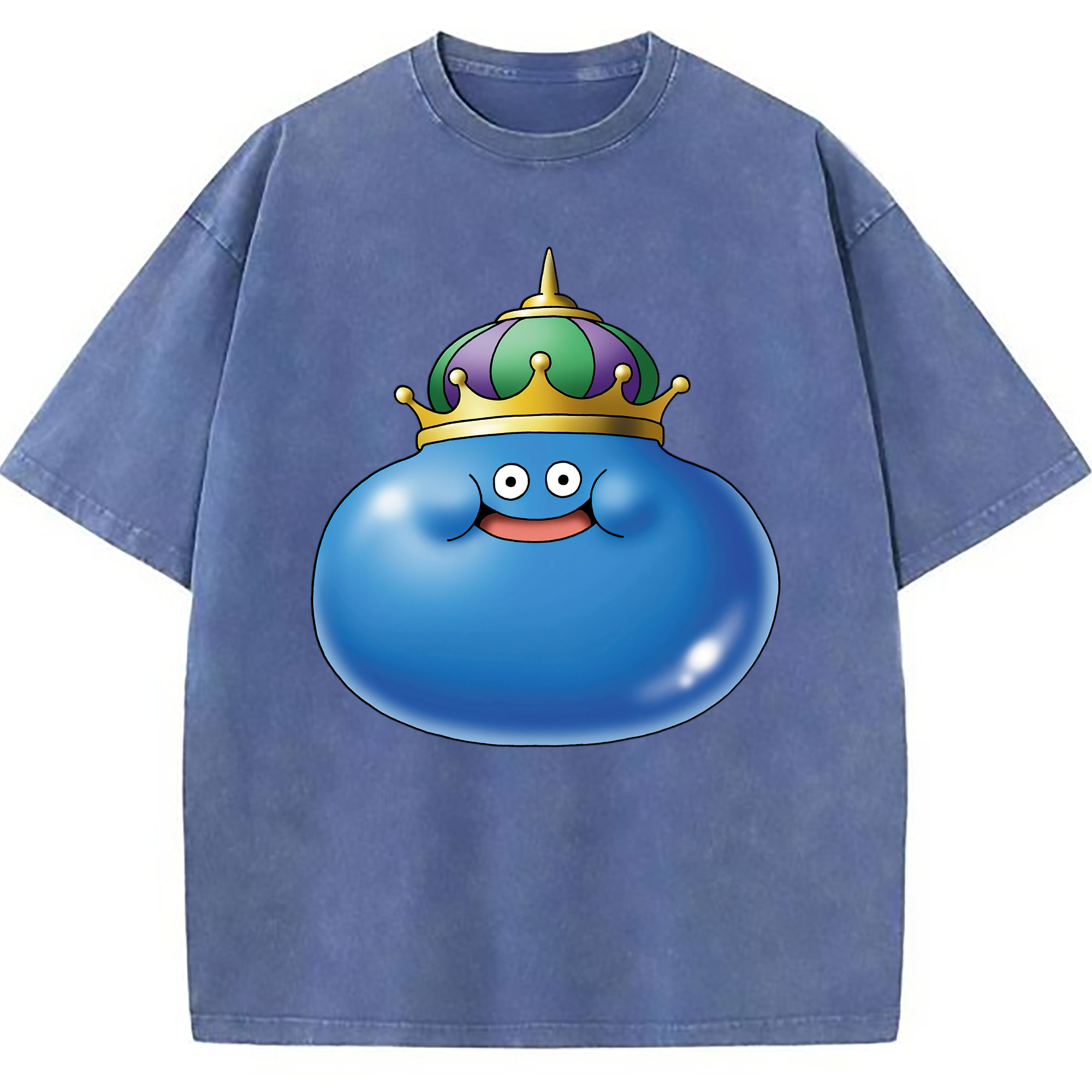 （画像用） ドラゴンクエスト Doragon Kuesuto Dragon Quest 綿100% ヴィンテージ風 半袖Tシャツ（フロントプリント）