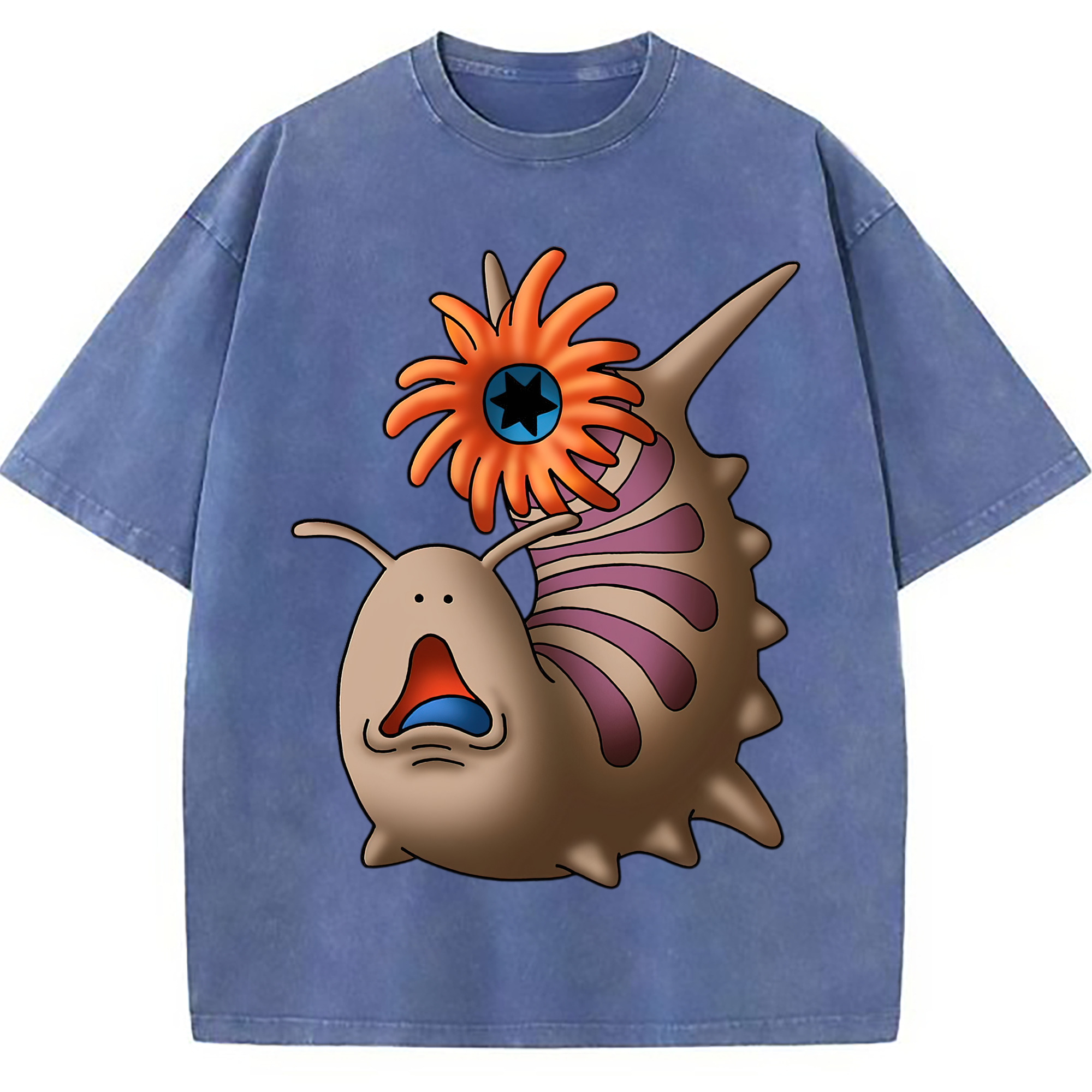 （画像用） ドラゴンクエスト Doragon Kuesuto Dragon Quest 綿100% ヴィンテージ風 半袖Tシャツ（フロントプリント）