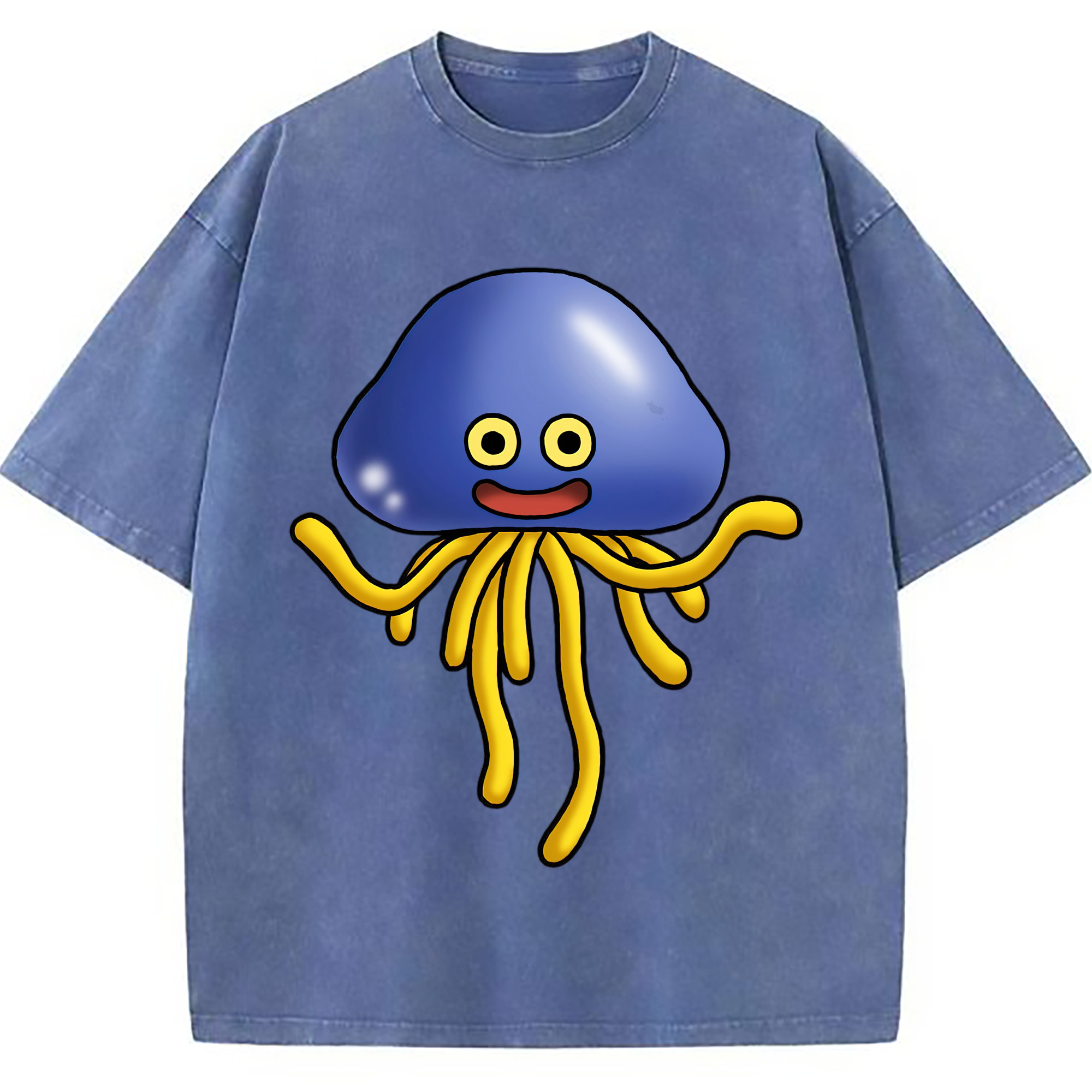 （画像用） ドラゴンクエスト Doragon Kuesuto Dragon Quest 綿100% ヴィンテージ風 半袖Tシャツ（フロントプリント）
