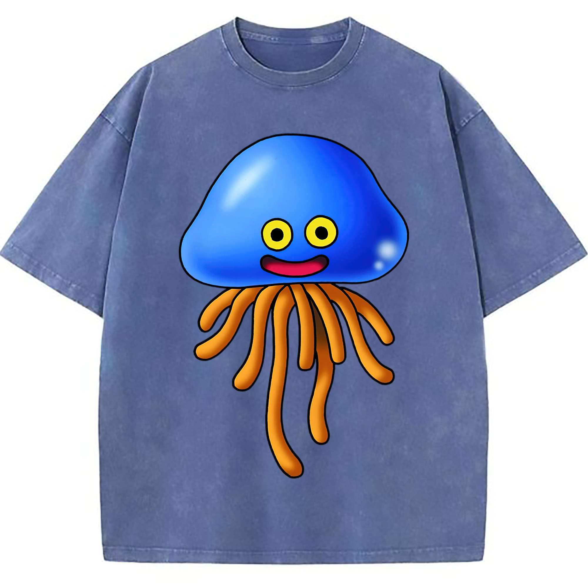 （画像用） ドラゴンクエスト Doragon Kuesuto Dragon Quest 綿100% ヴィンテージ風 半袖Tシャツ（フロントプリント）