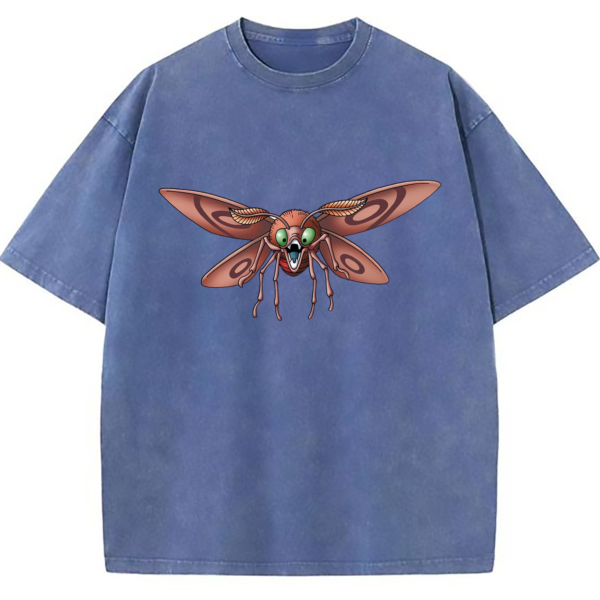 （画像用） ドラゴンクエスト Doragon Kuesuto Dragon Quest 綿100% ヴィンテージ風 半袖Tシャツ（フロントプリント）
