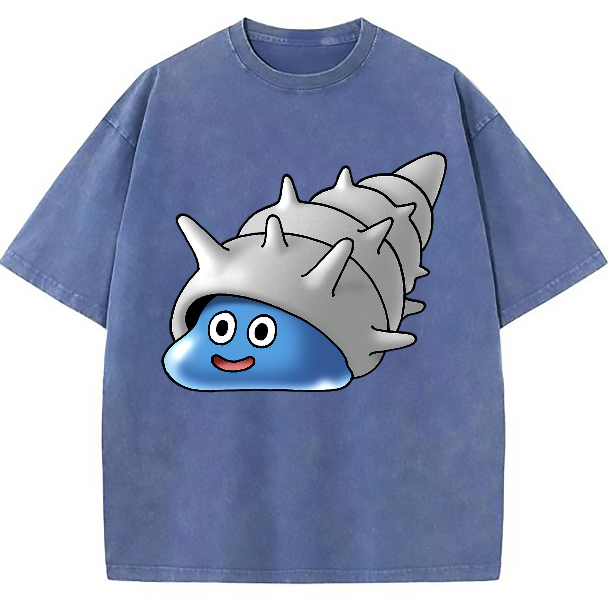 （画像用） ドラゴンクエスト Doragon Kuesuto Dragon Quest 綿100% ヴィンテージ風 半袖Tシャツ（フロントプリント）
