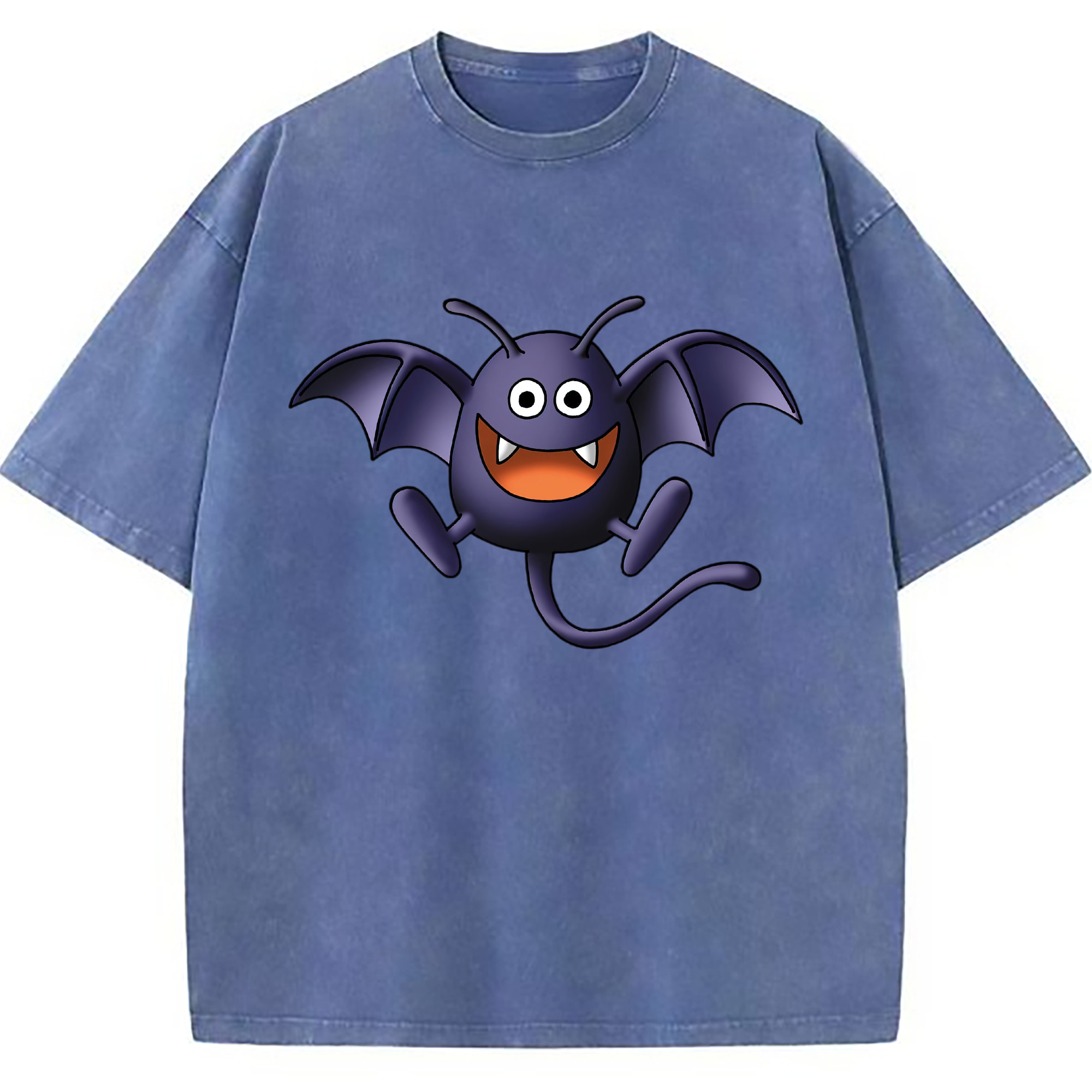 （画像用） ドラゴンクエスト Doragon Kuesuto Dragon Quest 綿100% ヴィンテージ風 半袖Tシャツ（フロントプリント）