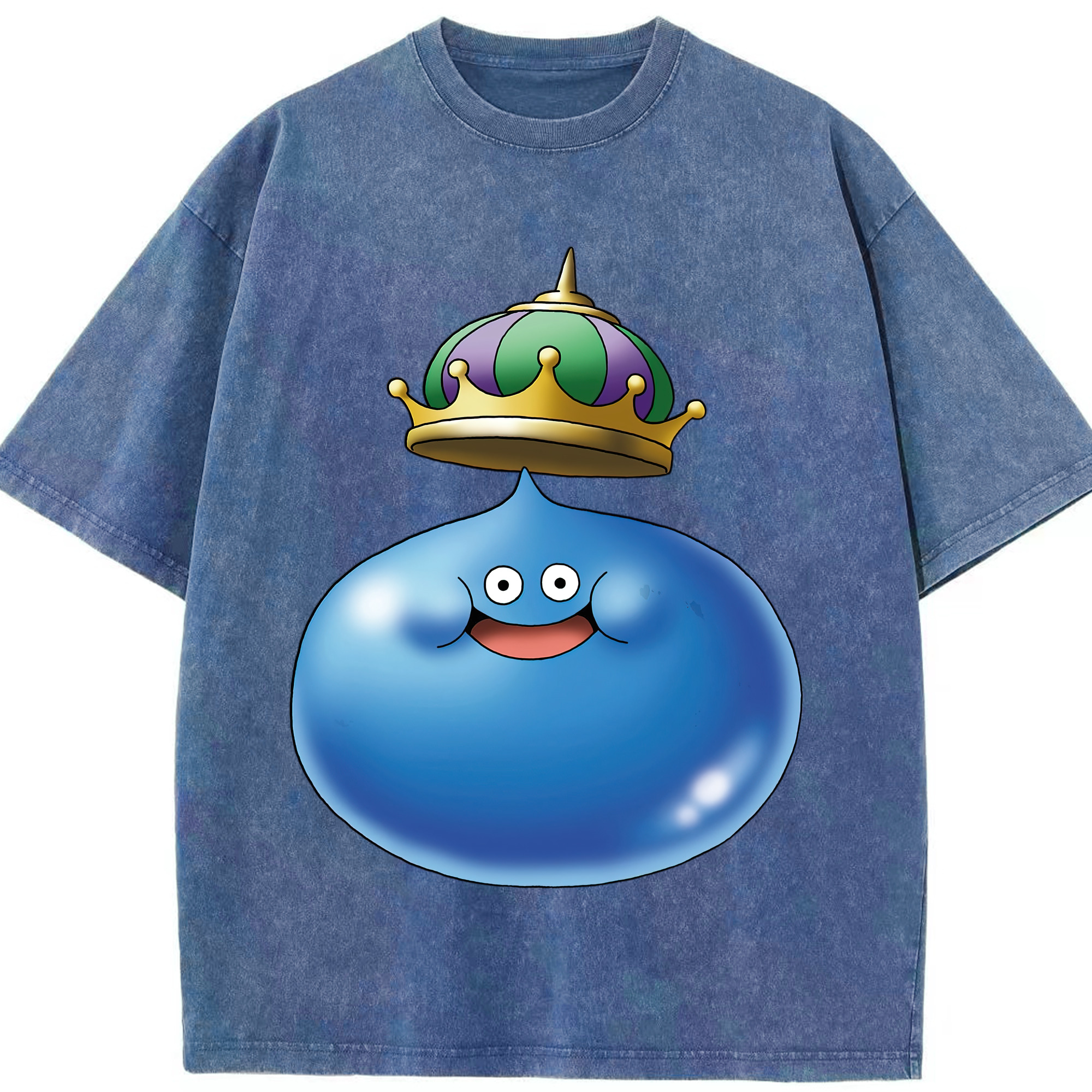 （画像用） ドラゴンクエスト Doragon Kuesuto Dragon Quest 綿100% ヴィンテージ風 半袖Tシャツ（フロントプリント）