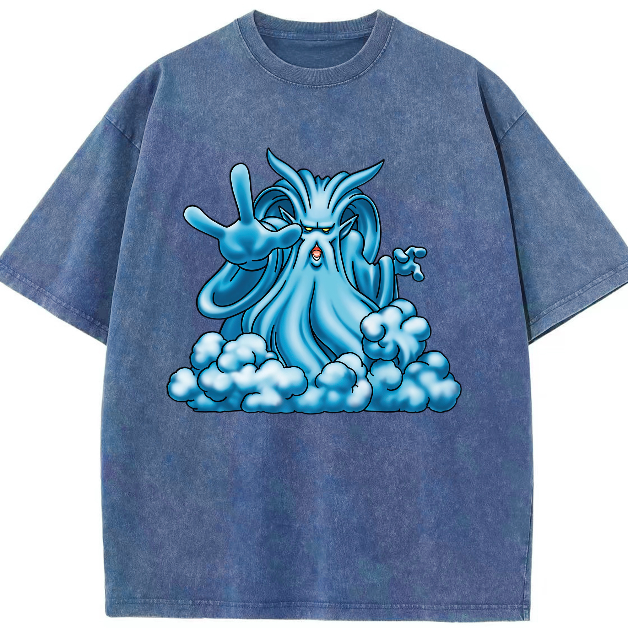 （画像用） ドラゴンクエスト Doragon Kuesuto Dragon Quest 綿100% ヴィンテージ風 半袖Tシャツ（フロントプリント）