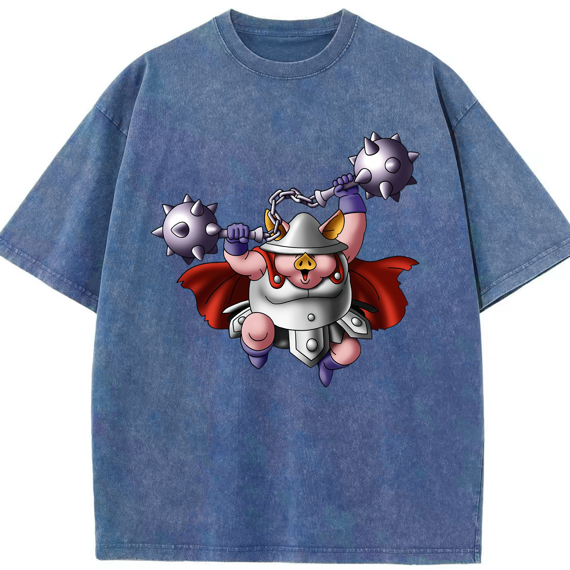 （画像用） ドラゴンクエスト Doragon Kuesuto Dragon Quest 綿100% ヴィンテージ風 半袖Tシャツ（フロントプリント）