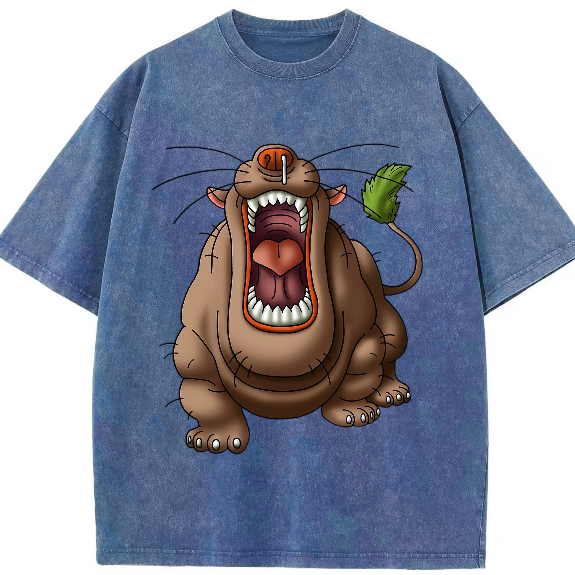 （画像用） ドラゴンクエスト Doragon Kuesuto Dragon Quest 綿100% ヴィンテージ風 半袖Tシャツ（フロントプリント）