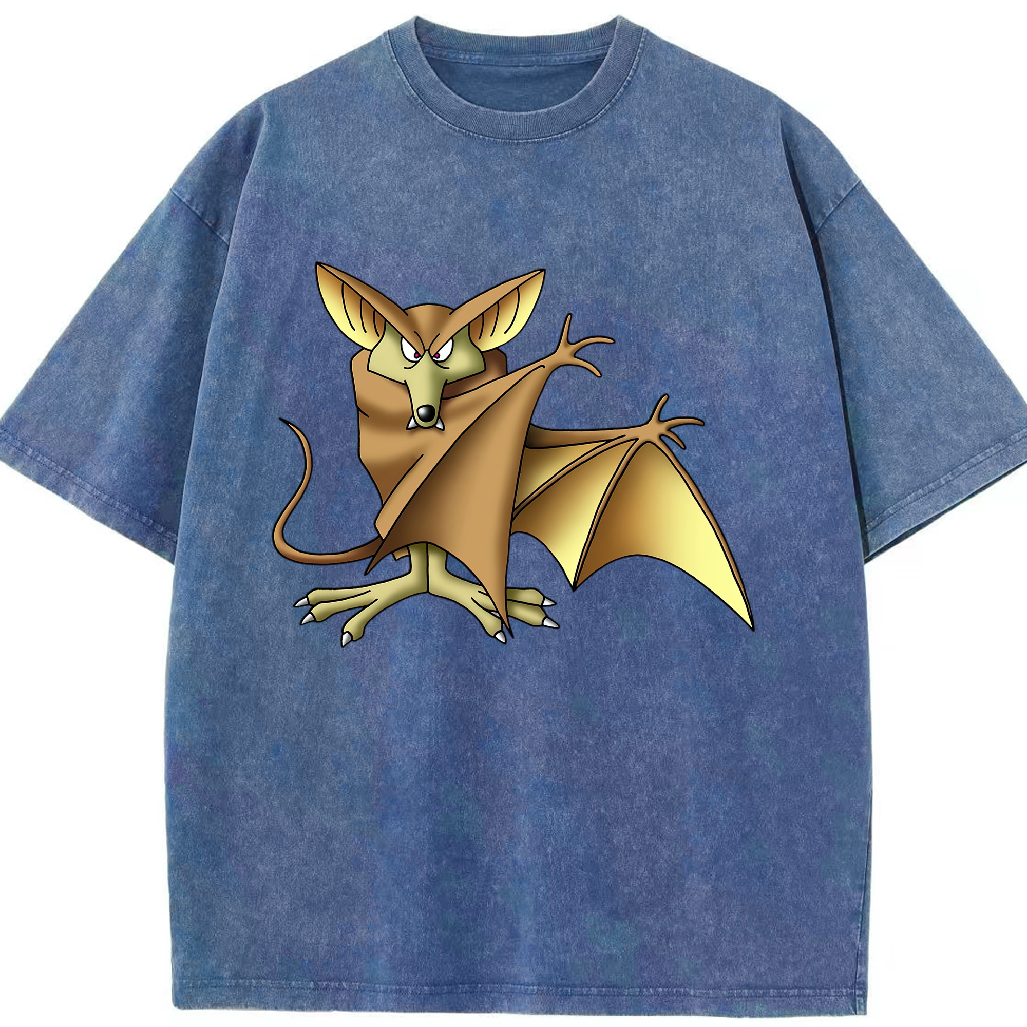 （画像用） ドラゴンクエスト Doragon Kuesuto Dragon Quest 綿100% ヴィンテージ風 半袖Tシャツ（フロントプリント）