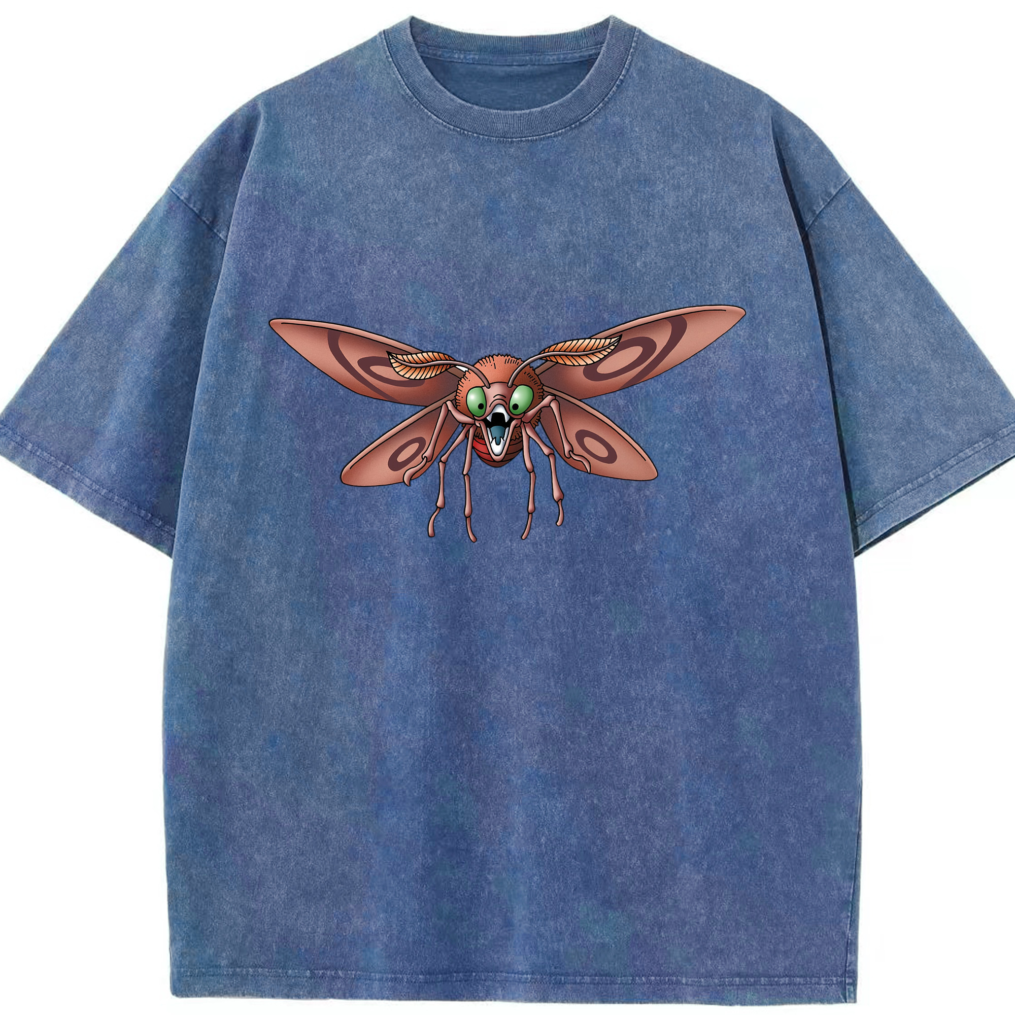 （画像用） ドラゴンクエスト Doragon Kuesuto Dragon Quest 綿100% ヴィンテージ風 半袖Tシャツ（フロントプリント）