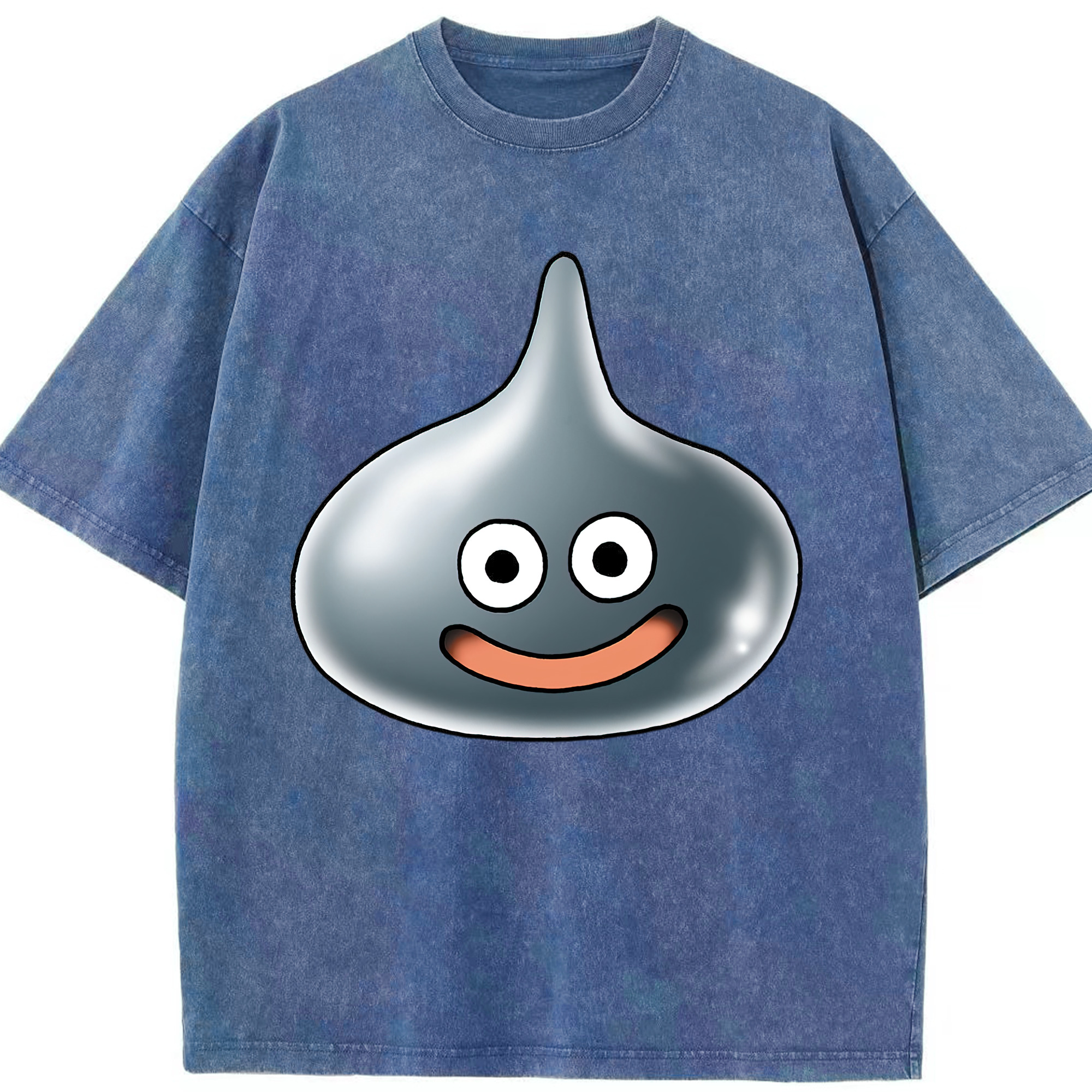 （画像用） ドラゴンクエスト Doragon Kuesuto Dragon Quest 綿100% ヴィンテージ風 半袖Tシャツ（フロントプリント）