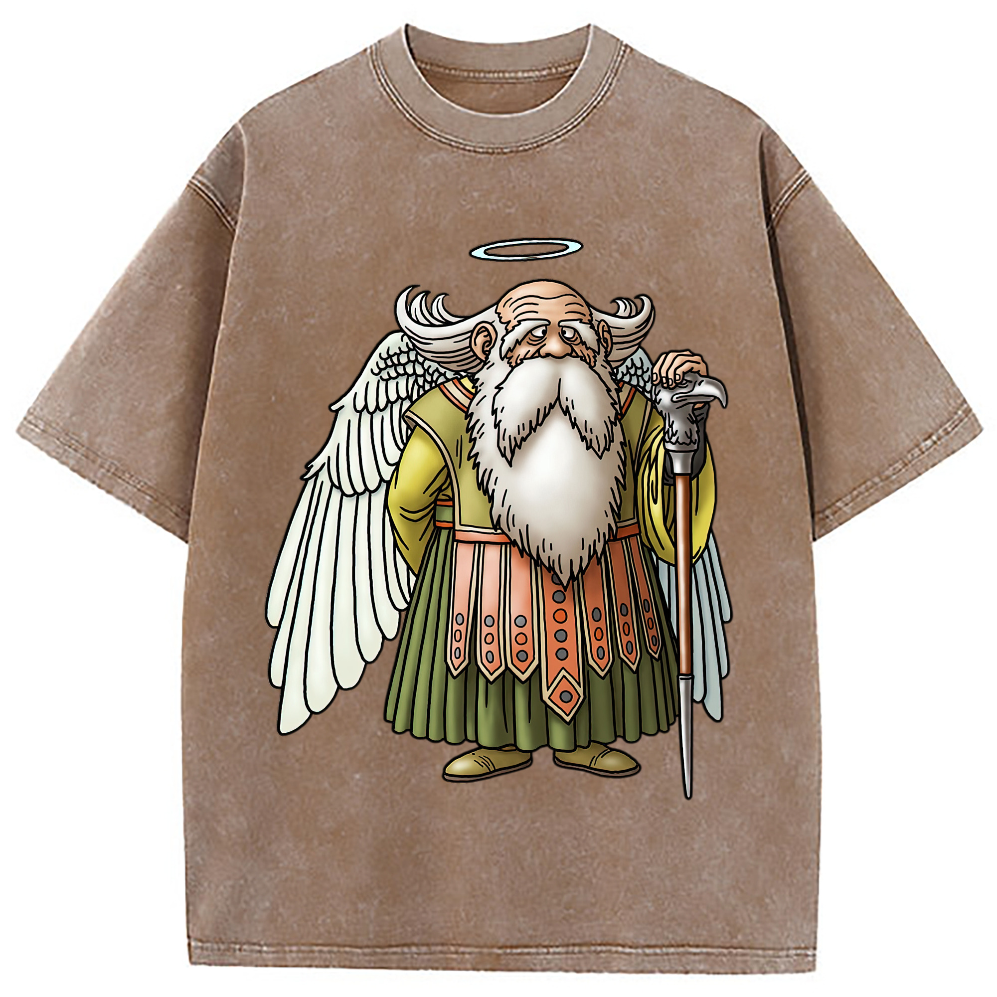（画像用） ドラゴンクエスト Doragon Kuesuto Dragon Quest 綿100% ヴィンテージ風 半袖Tシャツ（フロントプリント）