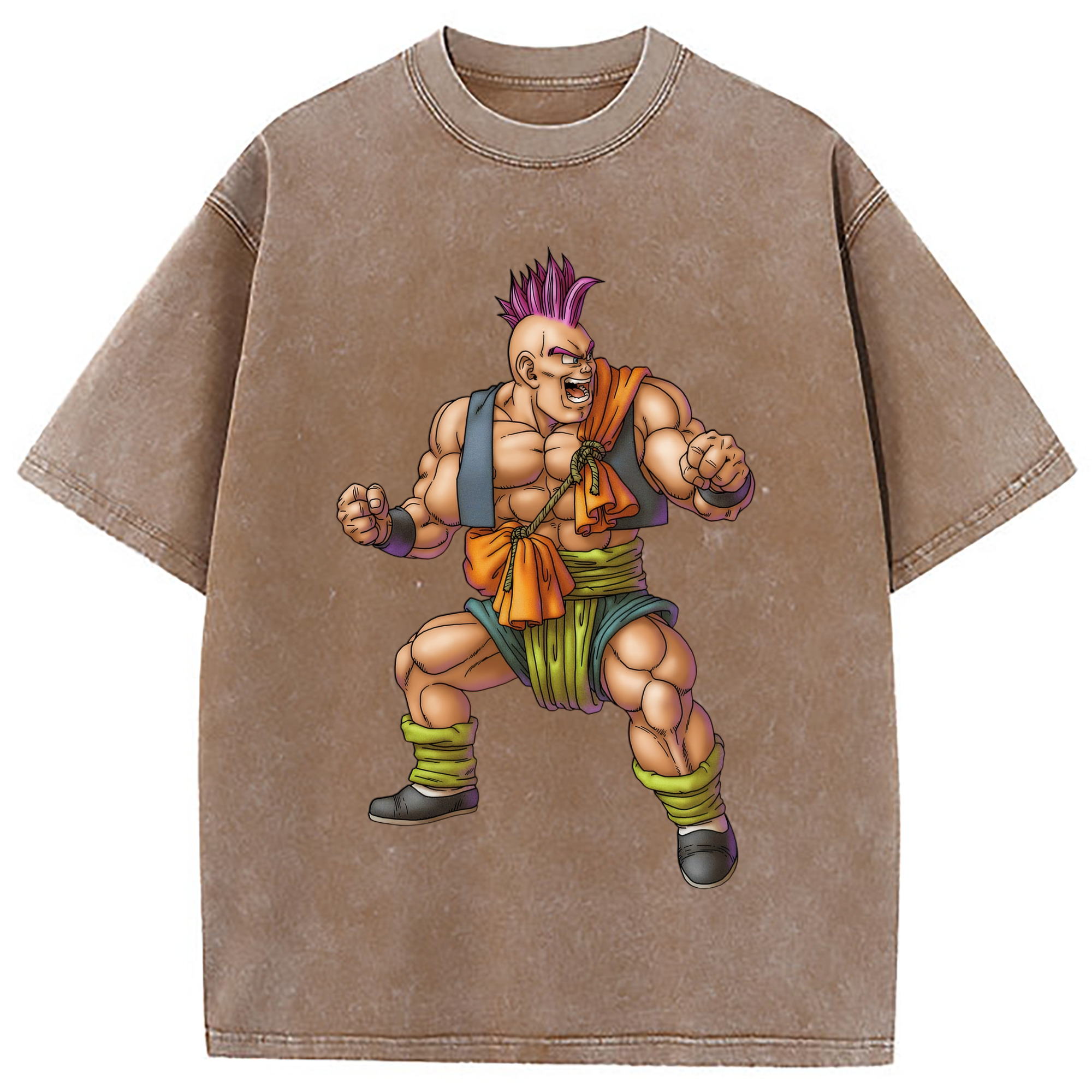 （画像用） ドラゴンクエスト Doragon Kuesuto Dragon Quest 綿100% ヴィンテージ風 半袖Tシャツ（フロントプリント）