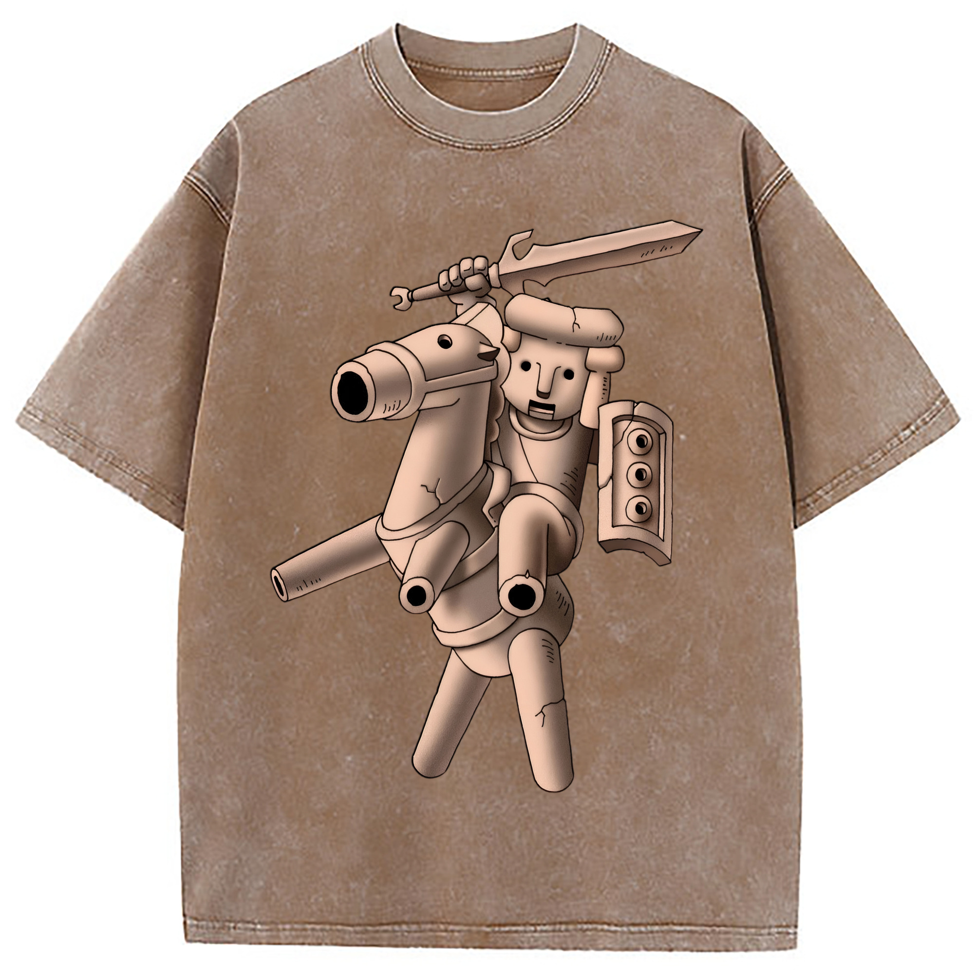 （画像用） ドラゴンクエスト Doragon Kuesuto Dragon Quest 綿100% ヴィンテージ風 半袖Tシャツ（フロントプリント）