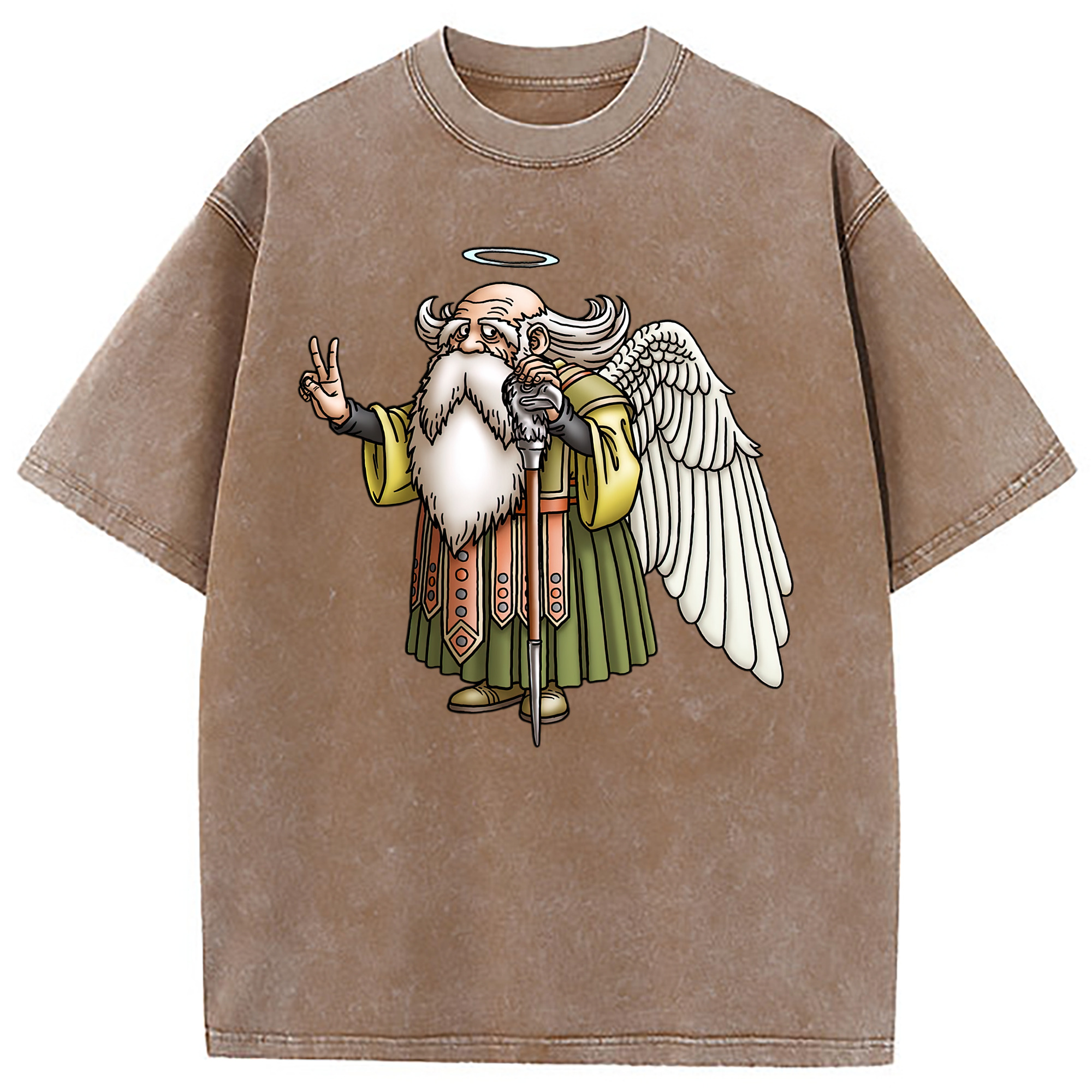 （画像用） ドラゴンクエスト Doragon Kuesuto Dragon Quest 綿100% ヴィンテージ風 半袖Tシャツ（フロントプリント）