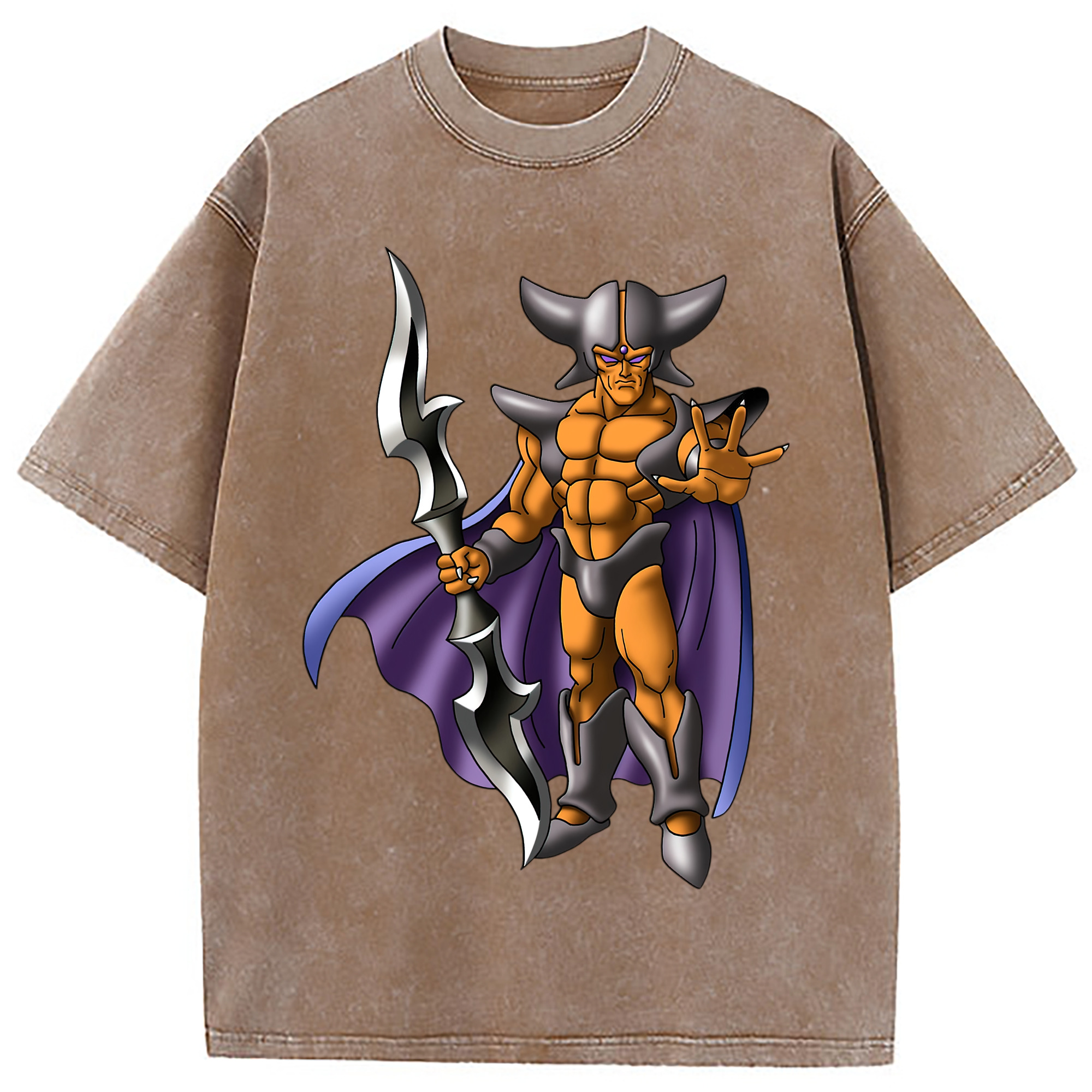 （画像用） ドラゴンクエスト Doragon Kuesuto Dragon Quest 綿100% ヴィンテージ風 半袖Tシャツ（フロントプリント）