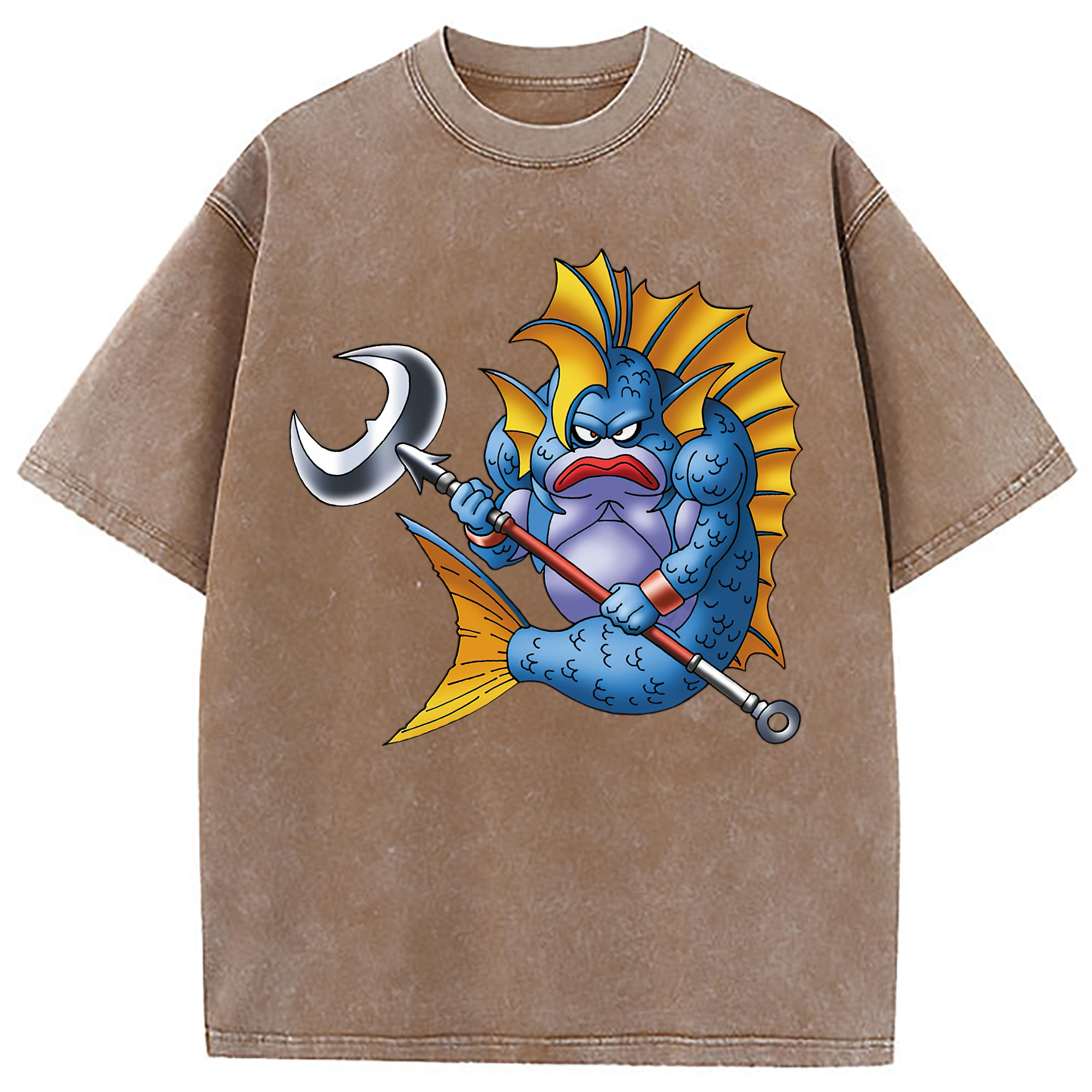（画像用） ドラゴンクエスト Doragon Kuesuto Dragon Quest 綿100% ヴィンテージ風 半袖Tシャツ（フロントプリント）