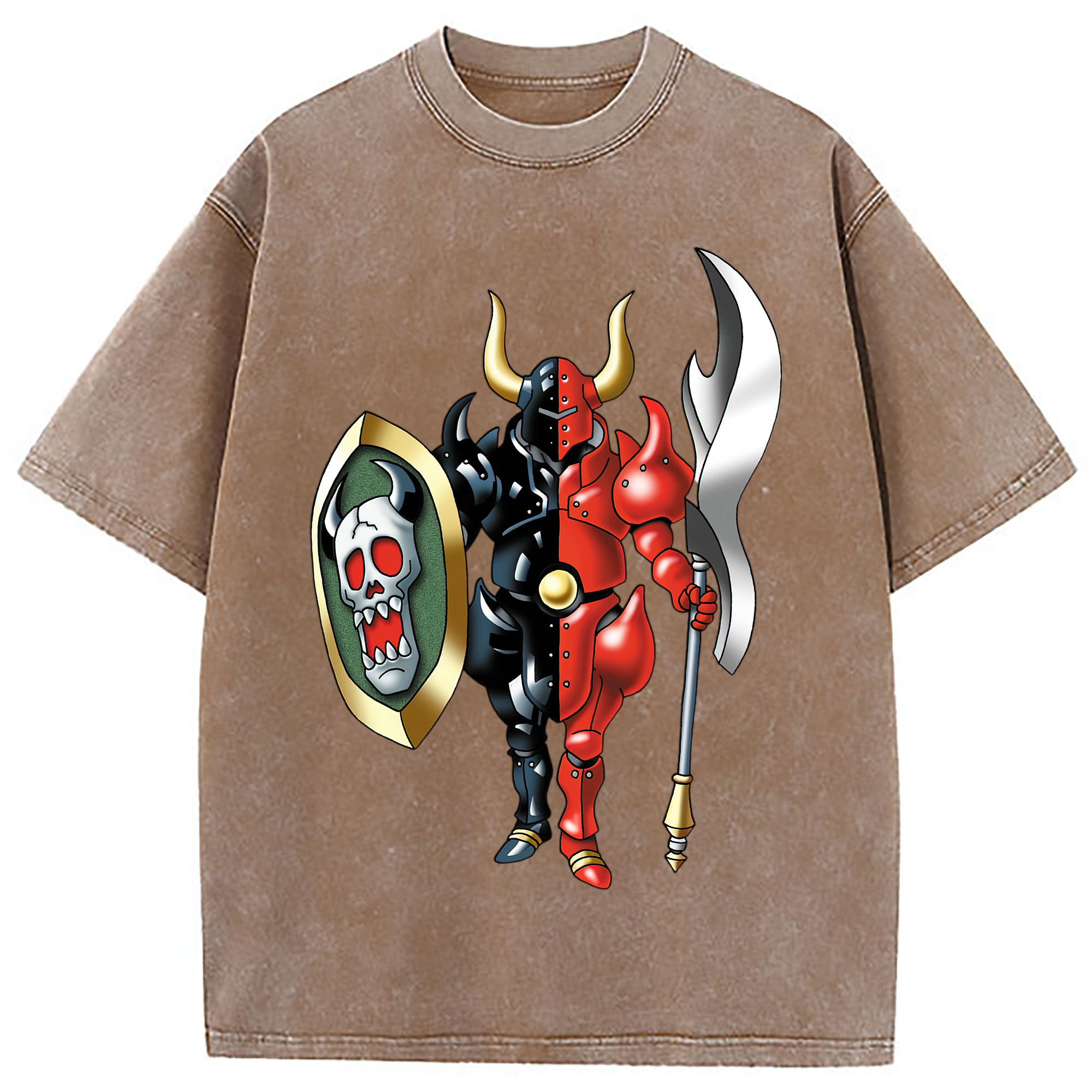 （画像用） ドラゴンクエスト Doragon Kuesuto Dragon Quest 綿100% ヴィンテージ風 半袖Tシャツ（フロントプリント）