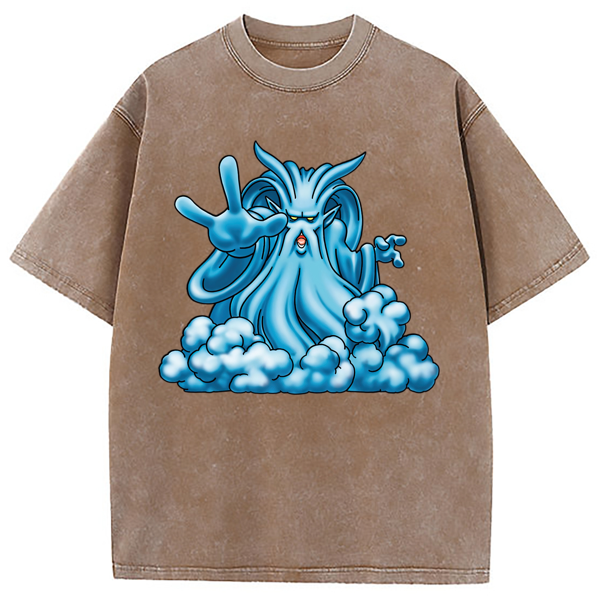 （画像用） ドラゴンクエスト Doragon Kuesuto Dragon Quest 綿100% ヴィンテージ風 半袖Tシャツ（フロントプリント）