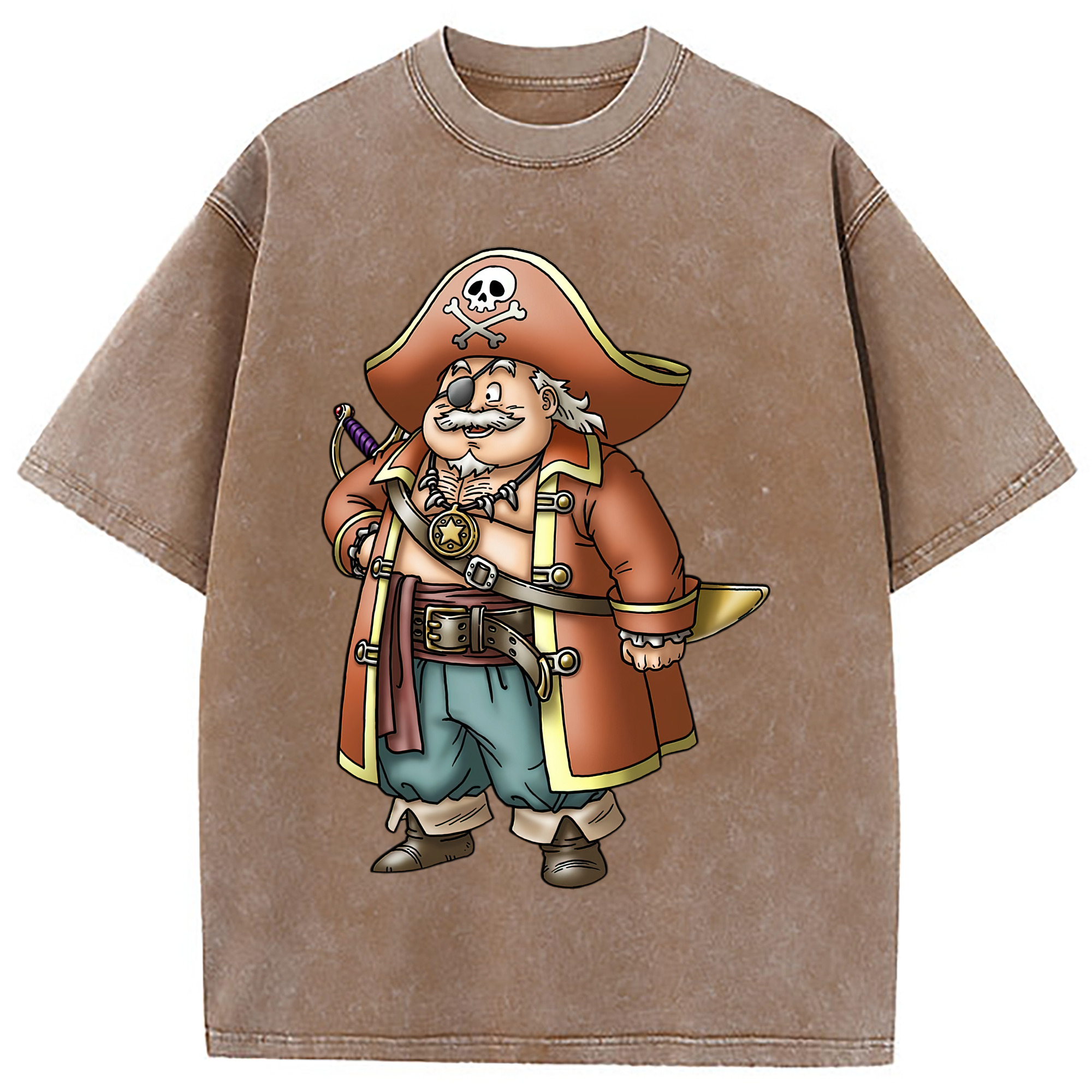 （画像用） ドラゴンクエスト Doragon Kuesuto Dragon Quest 綿100% ヴィンテージ風 半袖Tシャツ（フロントプリント）