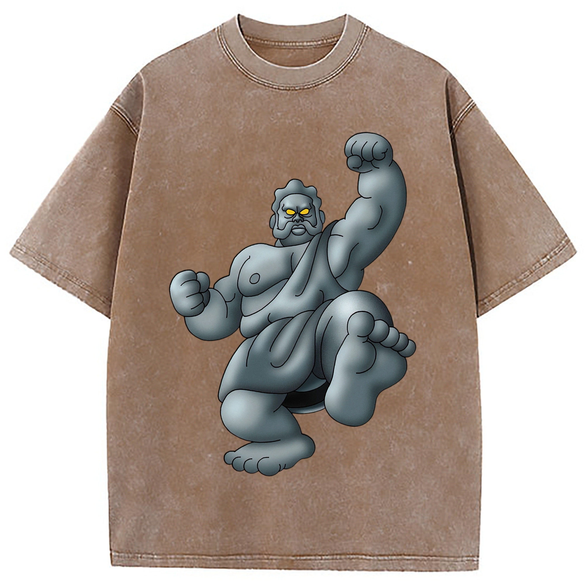（画像用） ドラゴンクエスト Doragon Kuesuto Dragon Quest 綿100% ヴィンテージ風 半袖Tシャツ（フロントプリント）