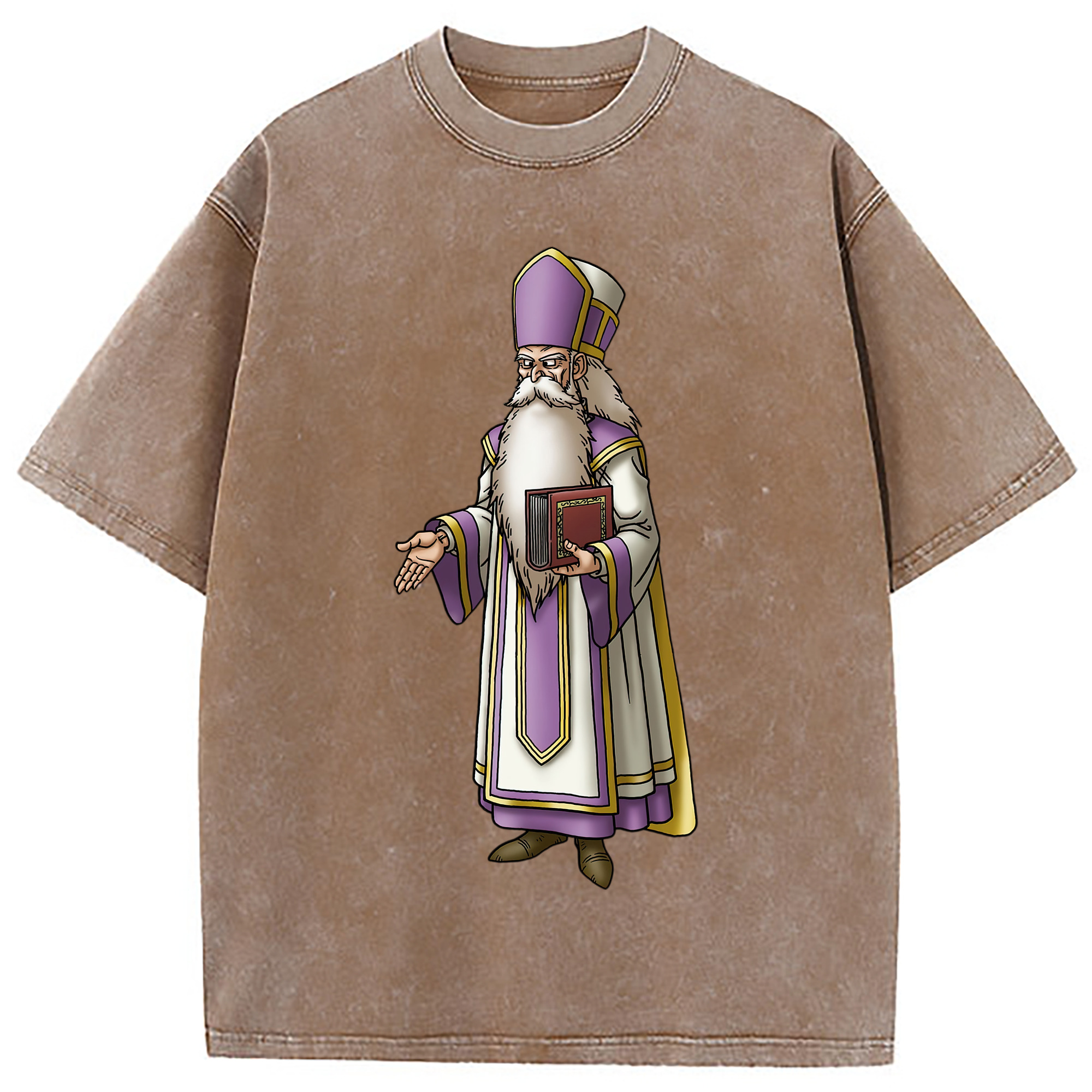 （画像用） ドラゴンクエスト Doragon Kuesuto Dragon Quest 綿100% ヴィンテージ風 半袖Tシャツ（フロントプリント）