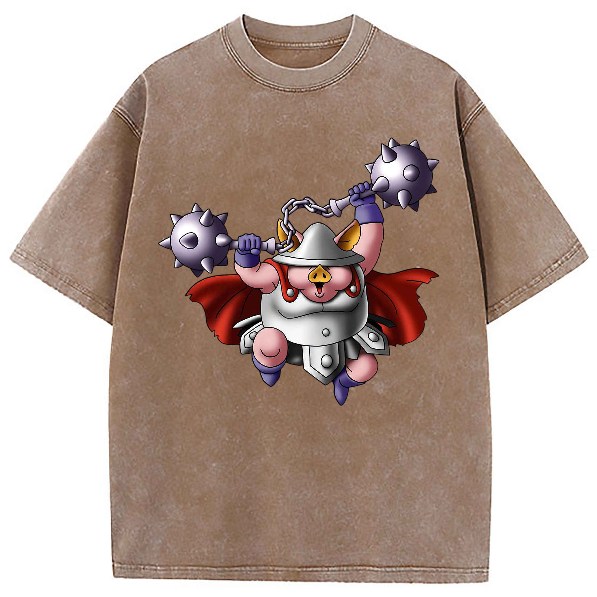 （画像用） ドラゴンクエスト Doragon Kuesuto Dragon Quest 綿100% ヴィンテージ風 半袖Tシャツ（フロントプリント）