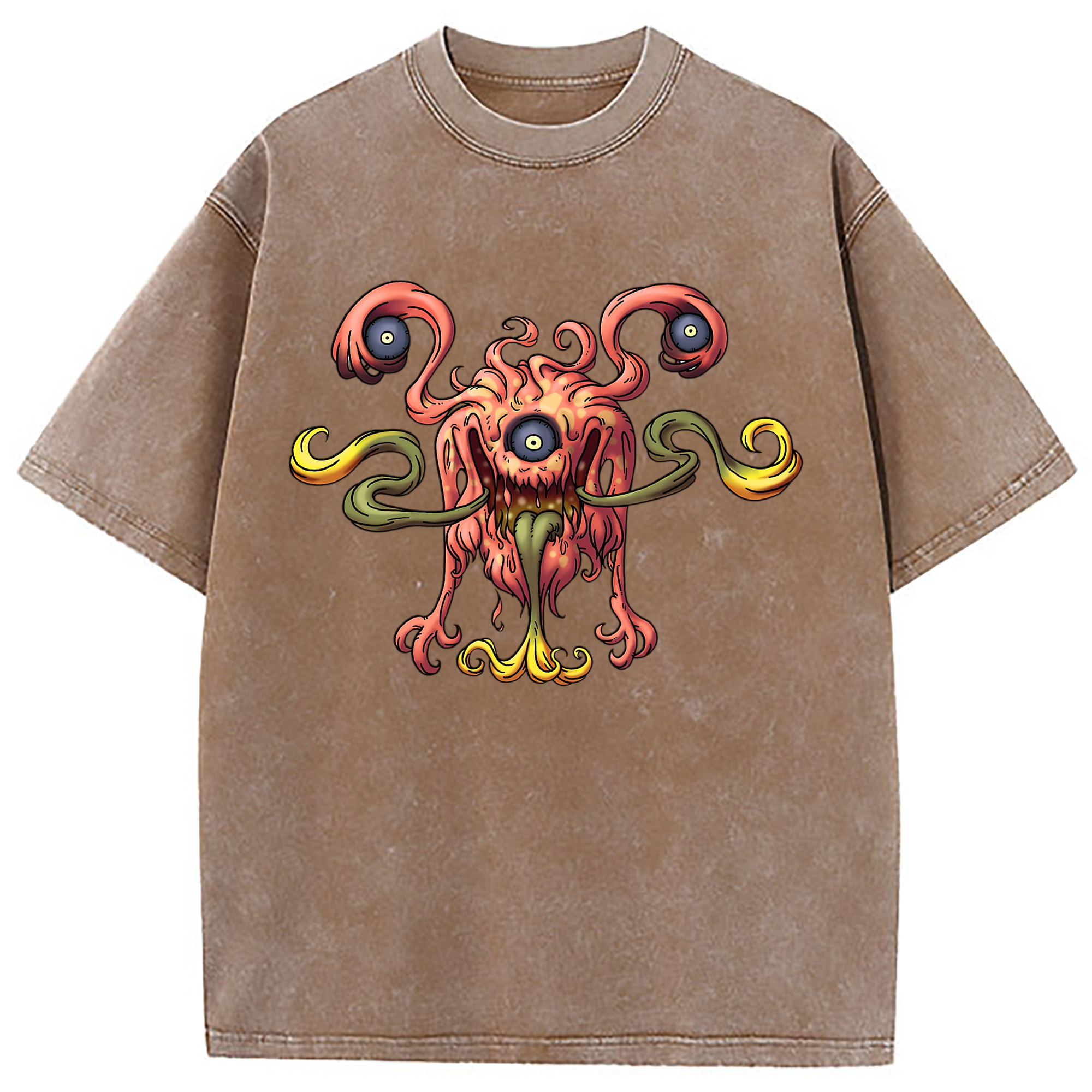 （画像用） ドラゴンクエスト Doragon Kuesuto Dragon Quest 綿100% ヴィンテージ風 半袖Tシャツ（フロントプリント）