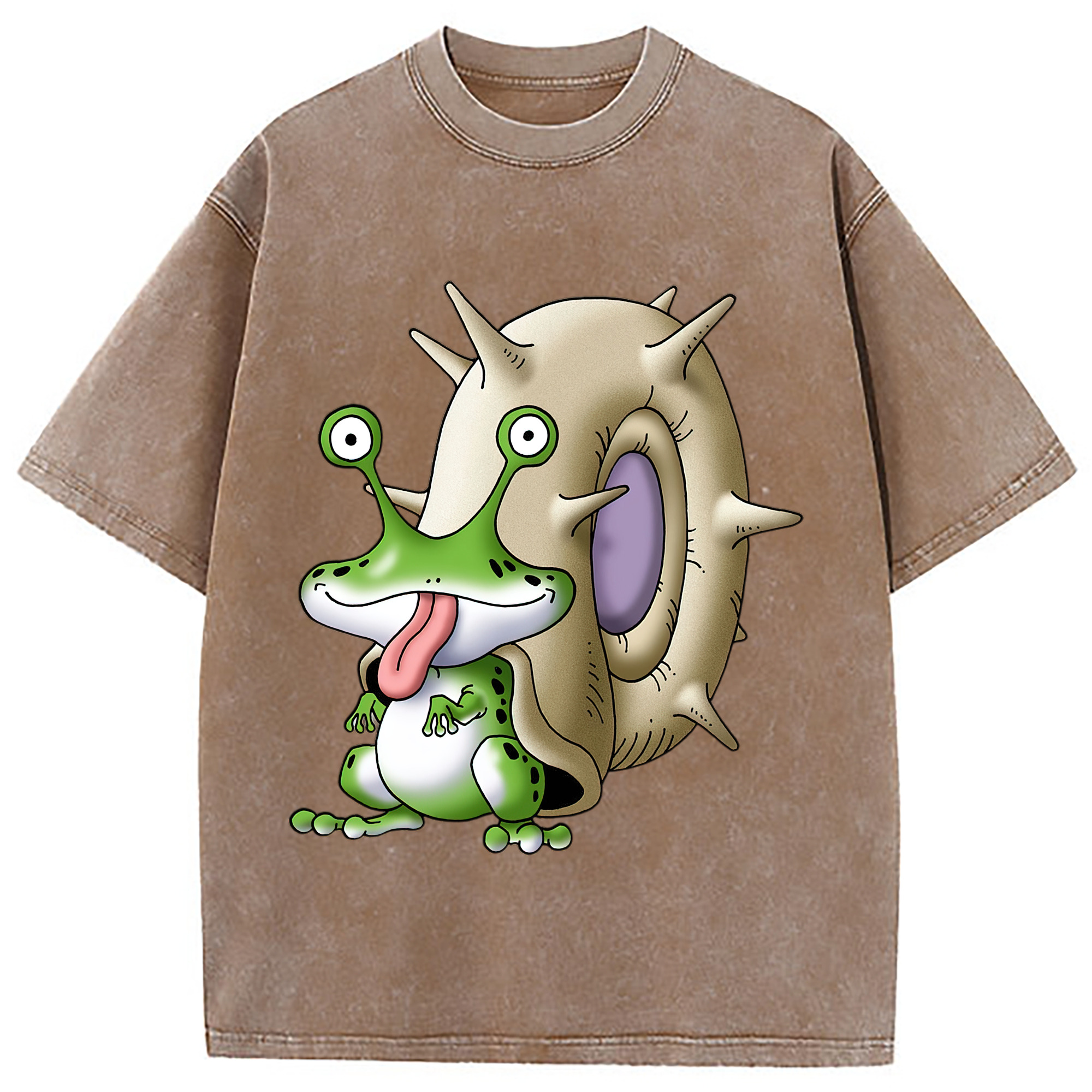 （画像用） ドラゴンクエスト Doragon Kuesuto Dragon Quest 綿100% ヴィンテージ風 半袖Tシャツ（フロントプリント）