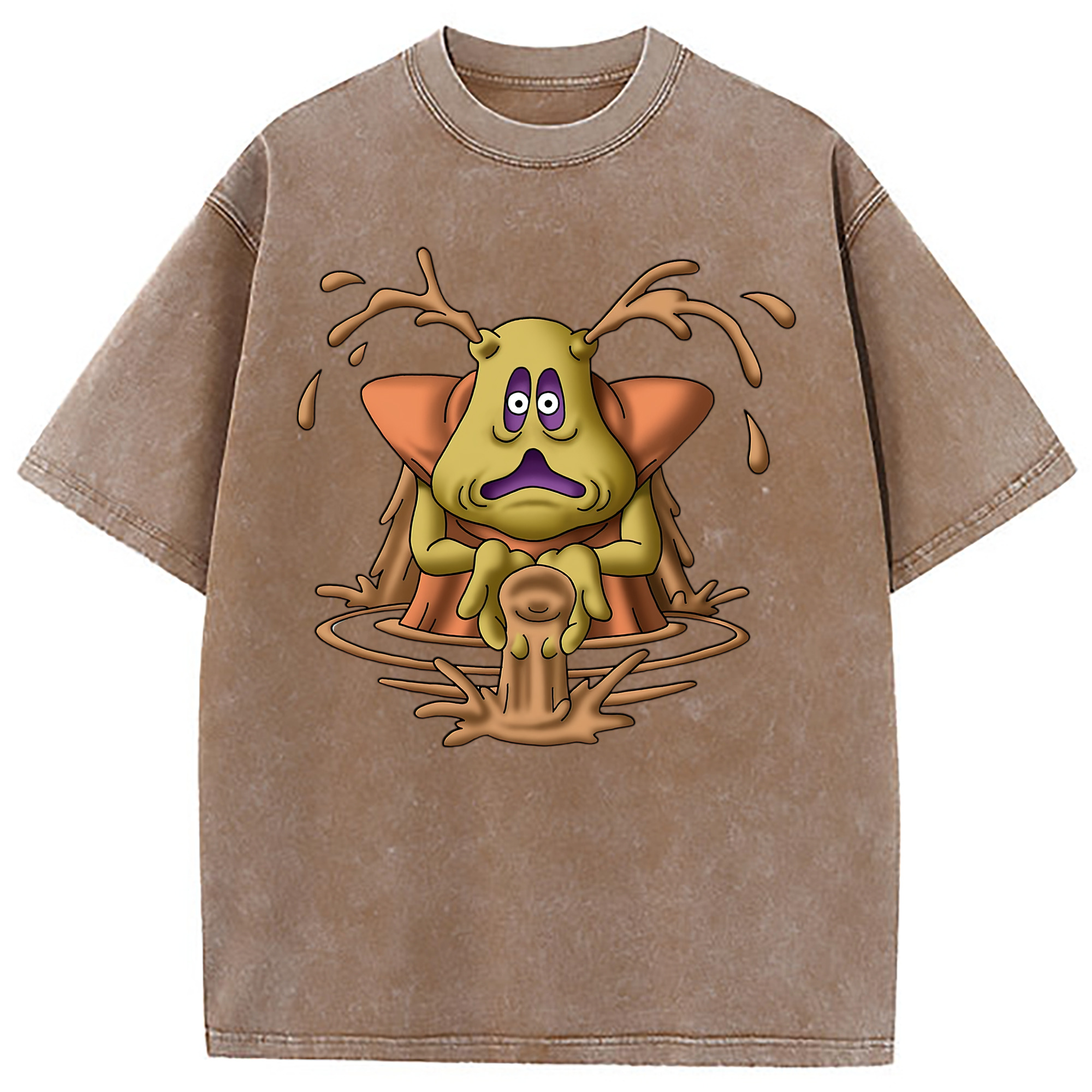 （画像用） ドラゴンクエスト Doragon Kuesuto Dragon Quest 綿100% ヴィンテージ風 半袖Tシャツ（フロントプリント）