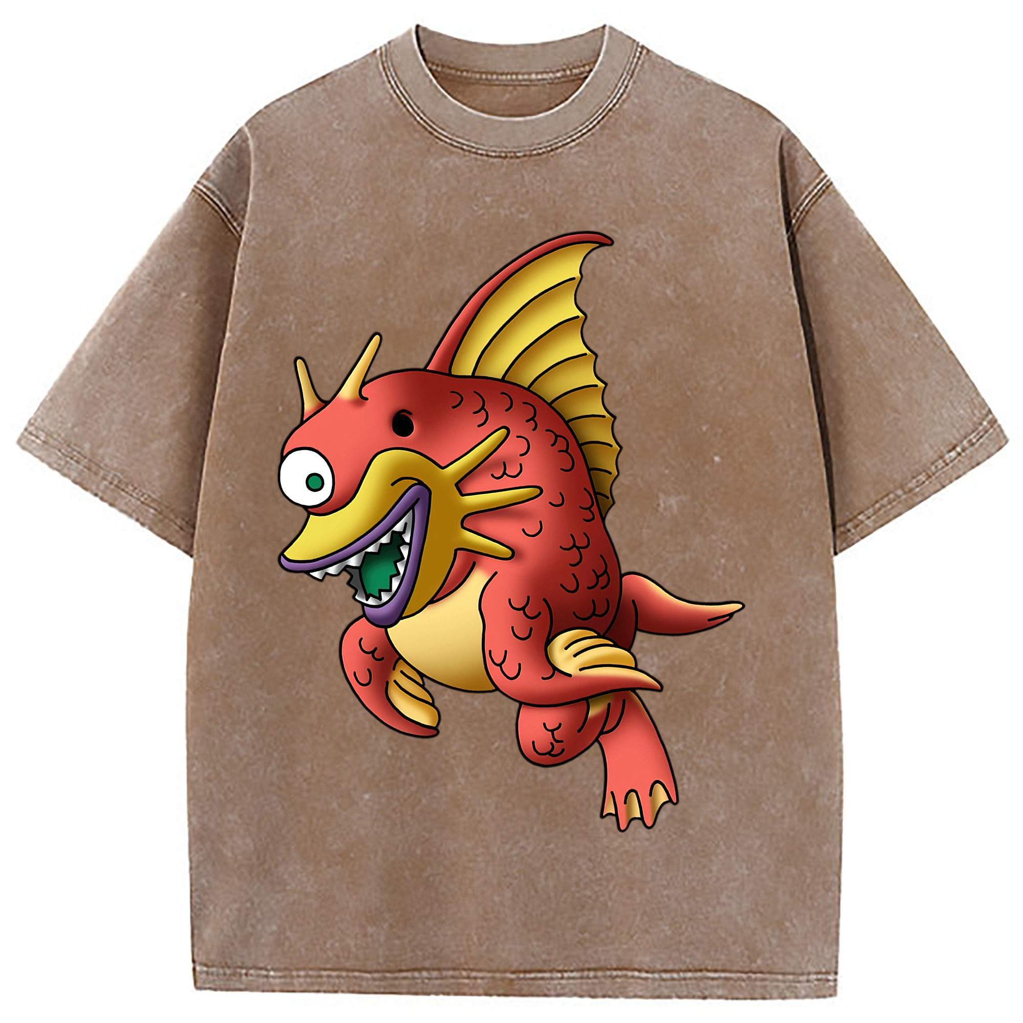 （画像用） ドラゴンクエスト Doragon Kuesuto Dragon Quest 綿100% ヴィンテージ風 半袖Tシャツ（フロントプリント）