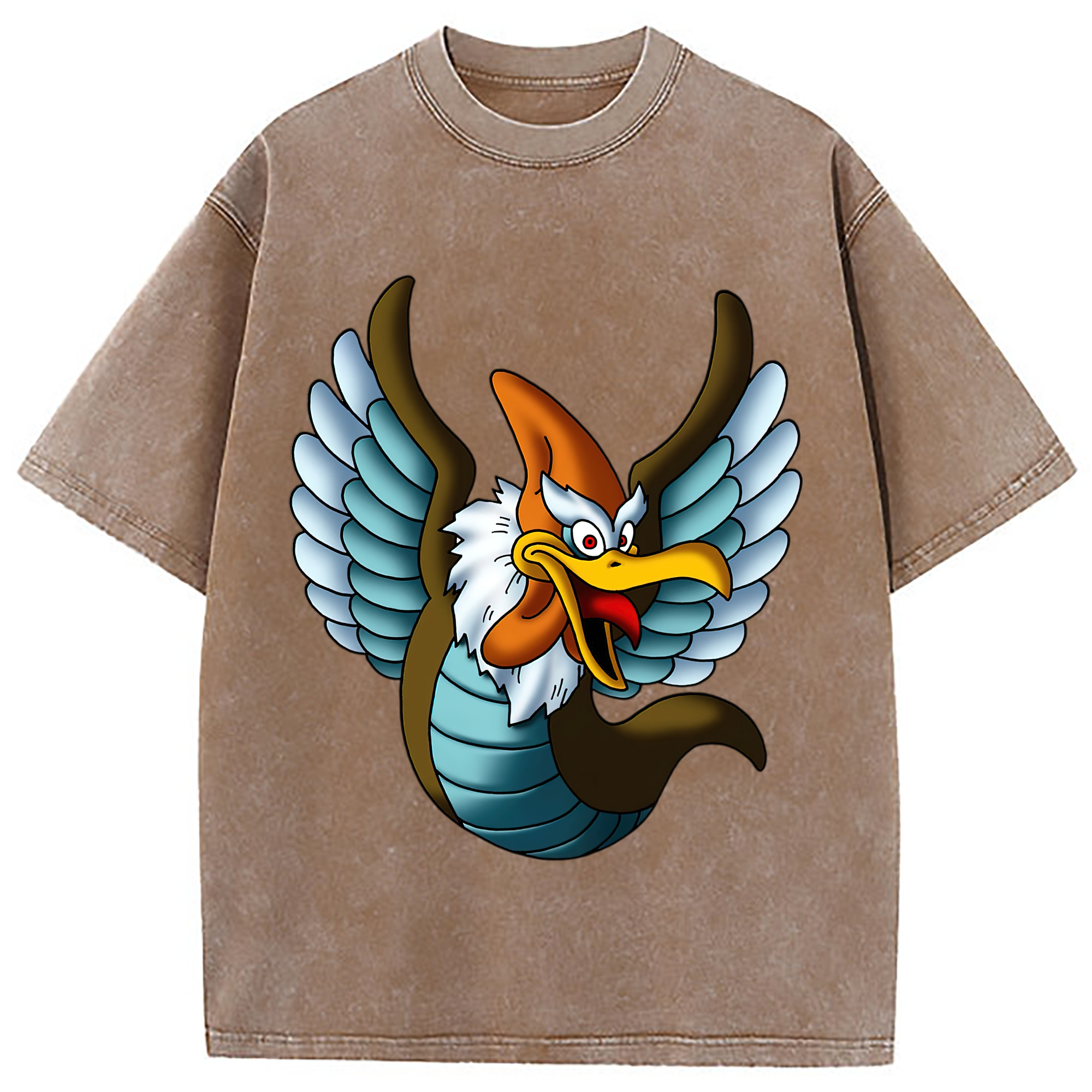 （画像用） ドラゴンクエスト Doragon Kuesuto Dragon Quest 綿100% ヴィンテージ風 半袖Tシャツ（フロントプリント）