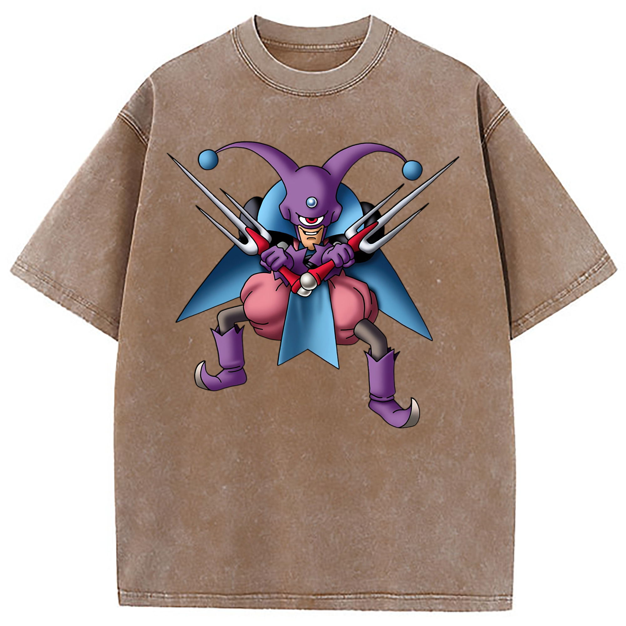 （画像用） ドラゴンクエスト Doragon Kuesuto Dragon Quest 綿100% ヴィンテージ風 半袖Tシャツ（フロントプリント）