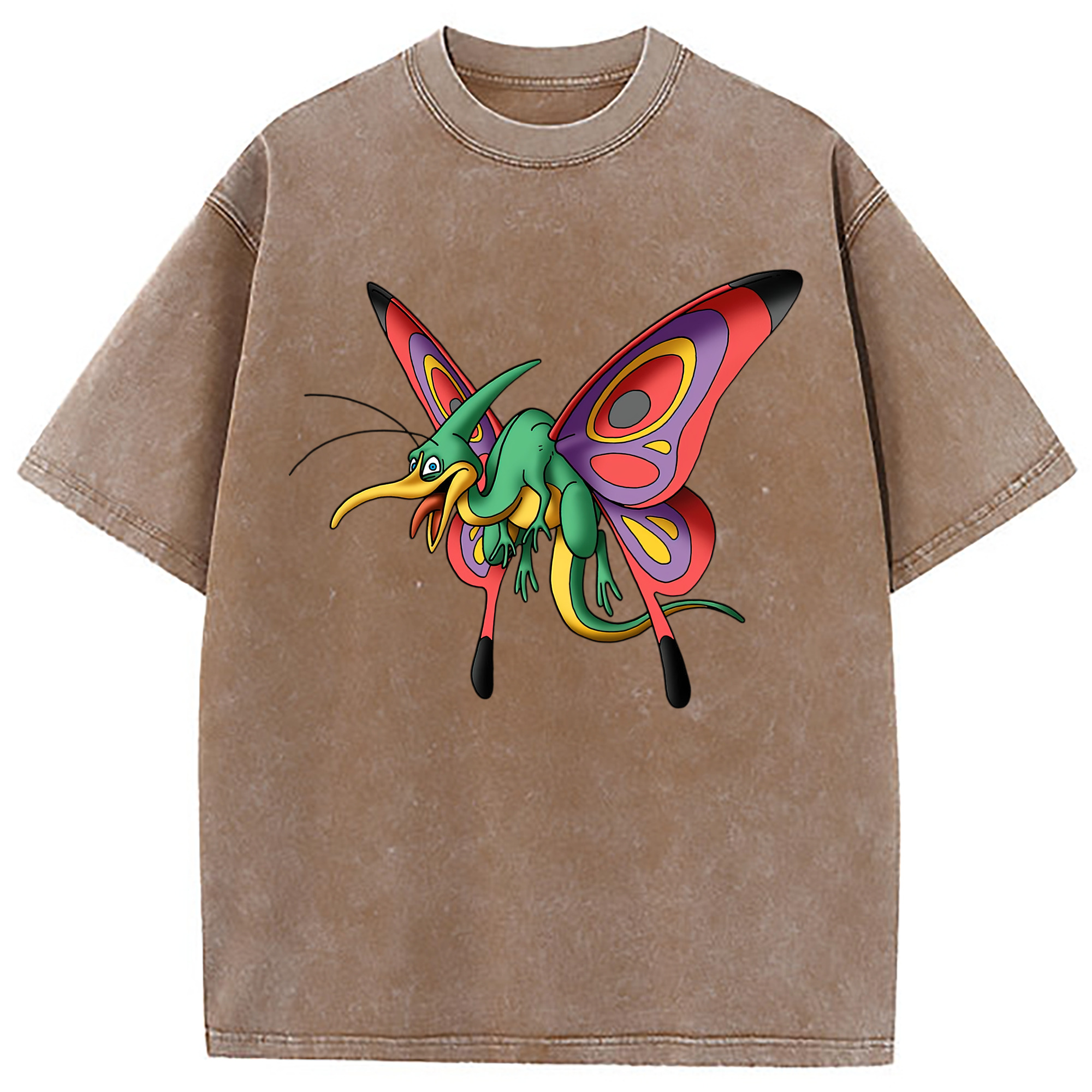 （画像用） ドラゴンクエスト Doragon Kuesuto Dragon Quest 綿100% ヴィンテージ風 半袖Tシャツ（フロントプリント）