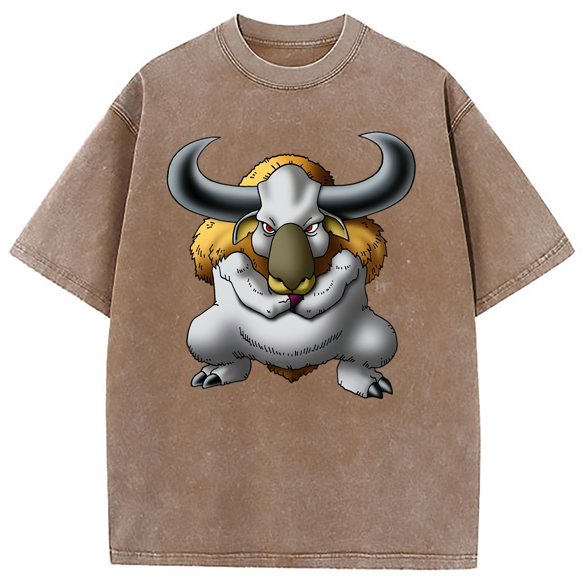 （画像用） ドラゴンクエスト Doragon Kuesuto Dragon Quest 綿100% ヴィンテージ風 半袖Tシャツ（フロントプリント）