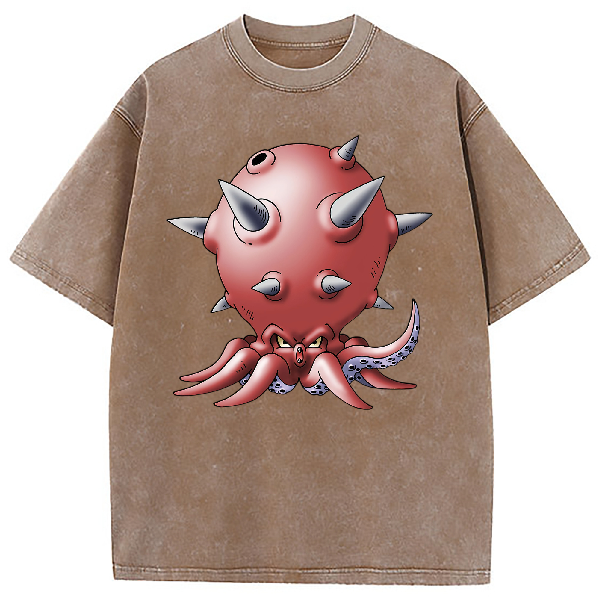 （画像用） ドラゴンクエスト Doragon Kuesuto Dragon Quest 綿100% ヴィンテージ風 半袖Tシャツ（フロントプリント）