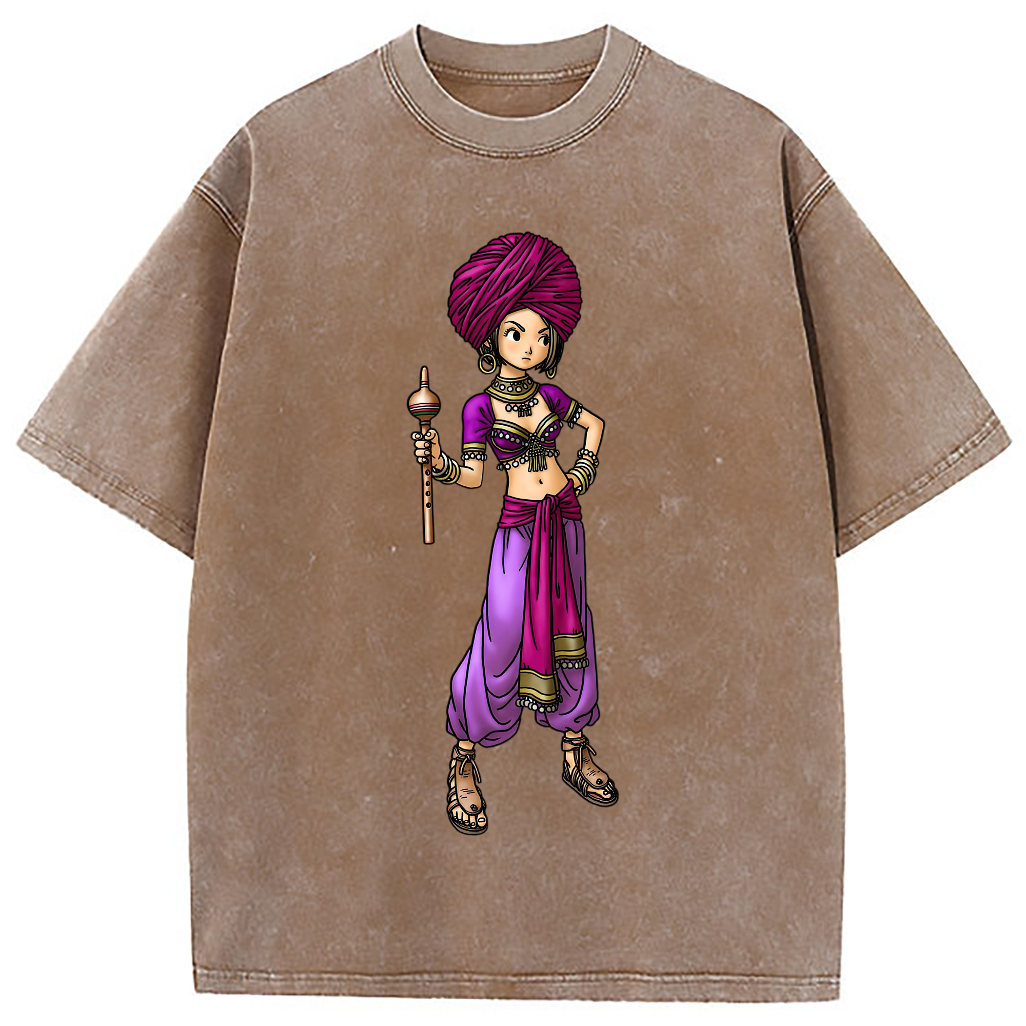 （画像用） ドラゴンクエスト Doragon Kuesuto Dragon Quest 綿100% ヴィンテージ風 半袖Tシャツ（フロントプリント）