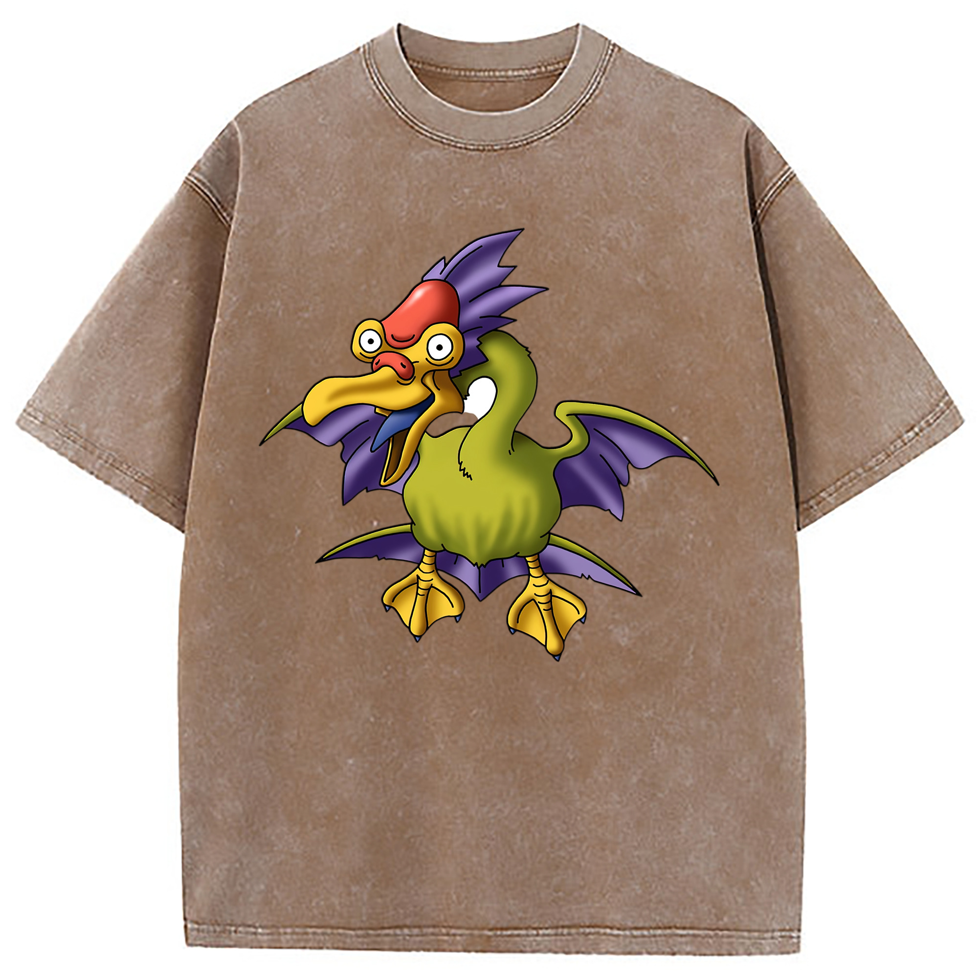（画像用） ドラゴンクエスト Doragon Kuesuto Dragon Quest 綿100% ヴィンテージ風 半袖Tシャツ（フロントプリント）